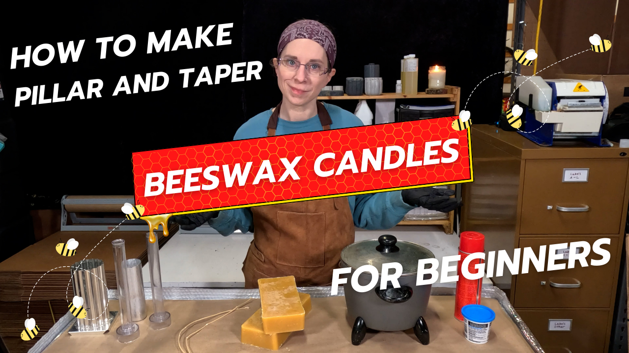 Make Your Own Beeswax Pillar and Taper Candles at Home!