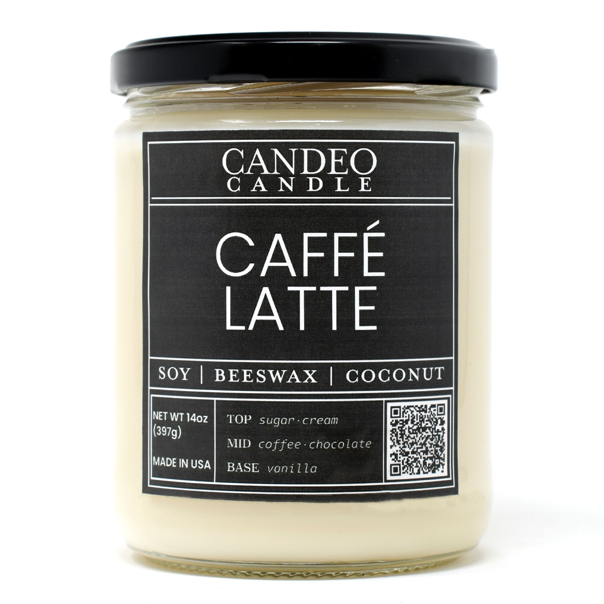 Caffe Latte, 14oz Soy Candle Jar