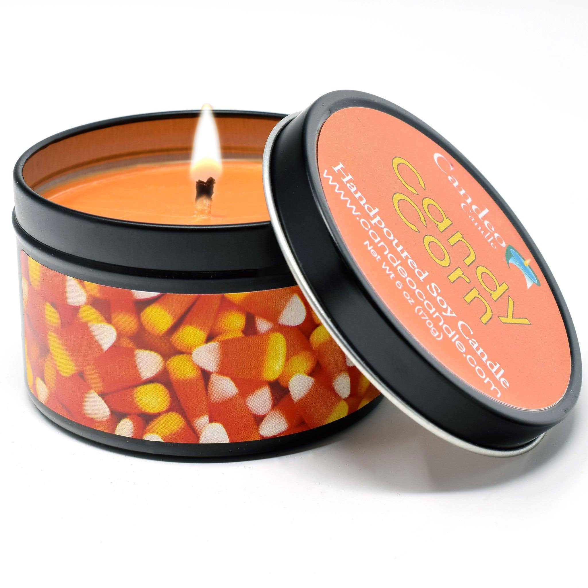 Candy Corn, 6oz Soy Candle Tin