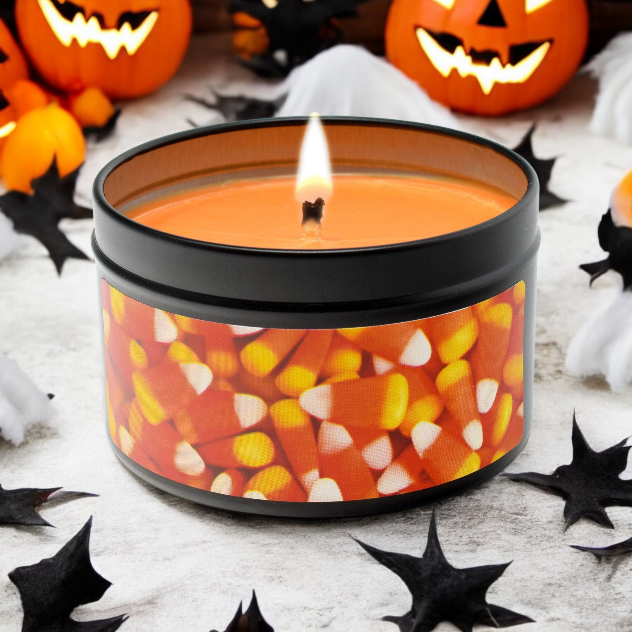 Candy Corn, 6oz Soy Candle Tin