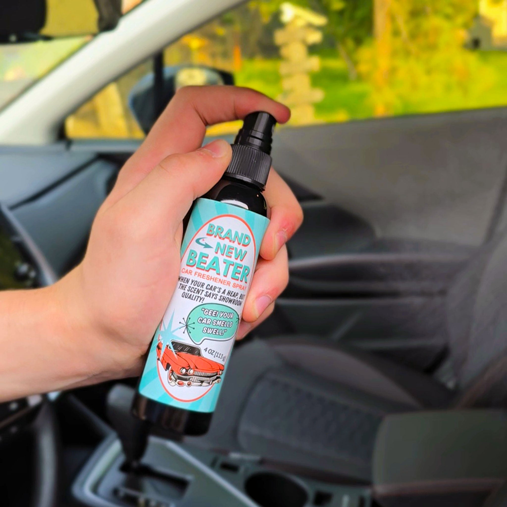 Brand New Beater - Car Freshener Spray - 4oz - New Car Smell - Candeo Candle