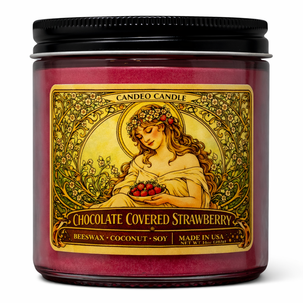 Chocolate Covered Strawberry, 14oz Soy Candle Jar