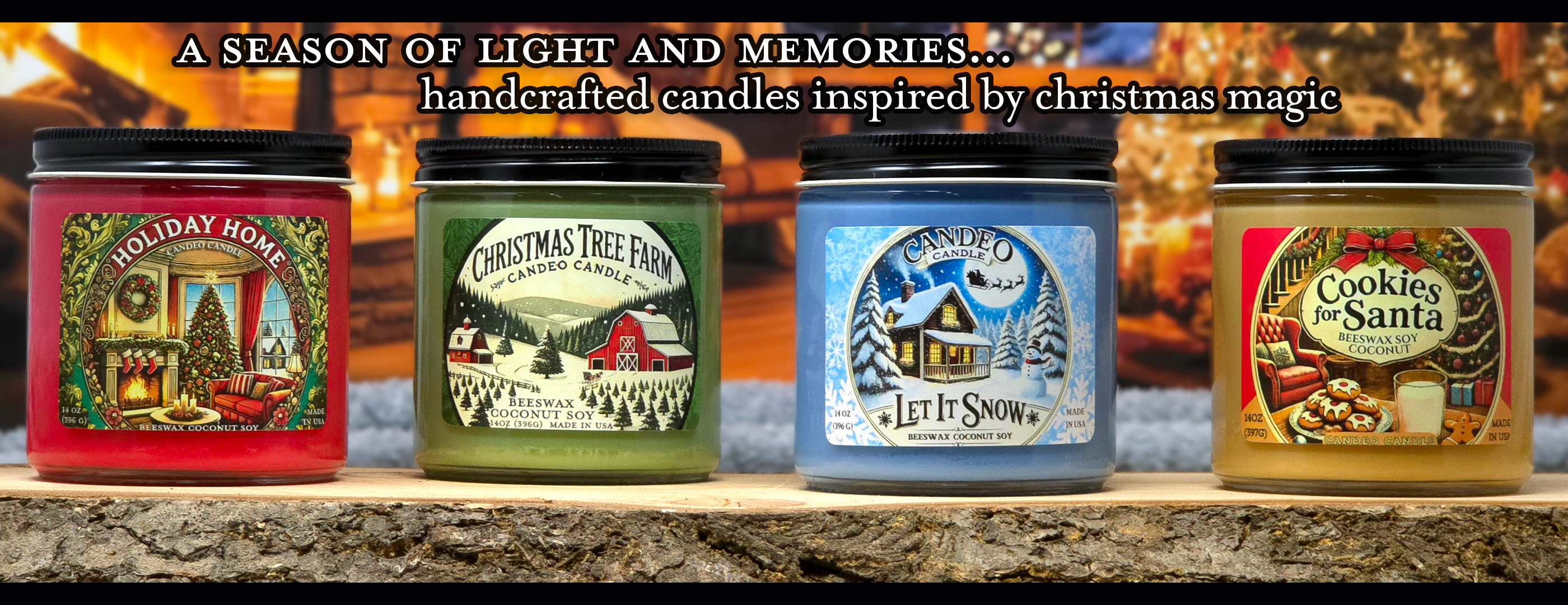 Candy Cane, 14oz Soy Candle Jar