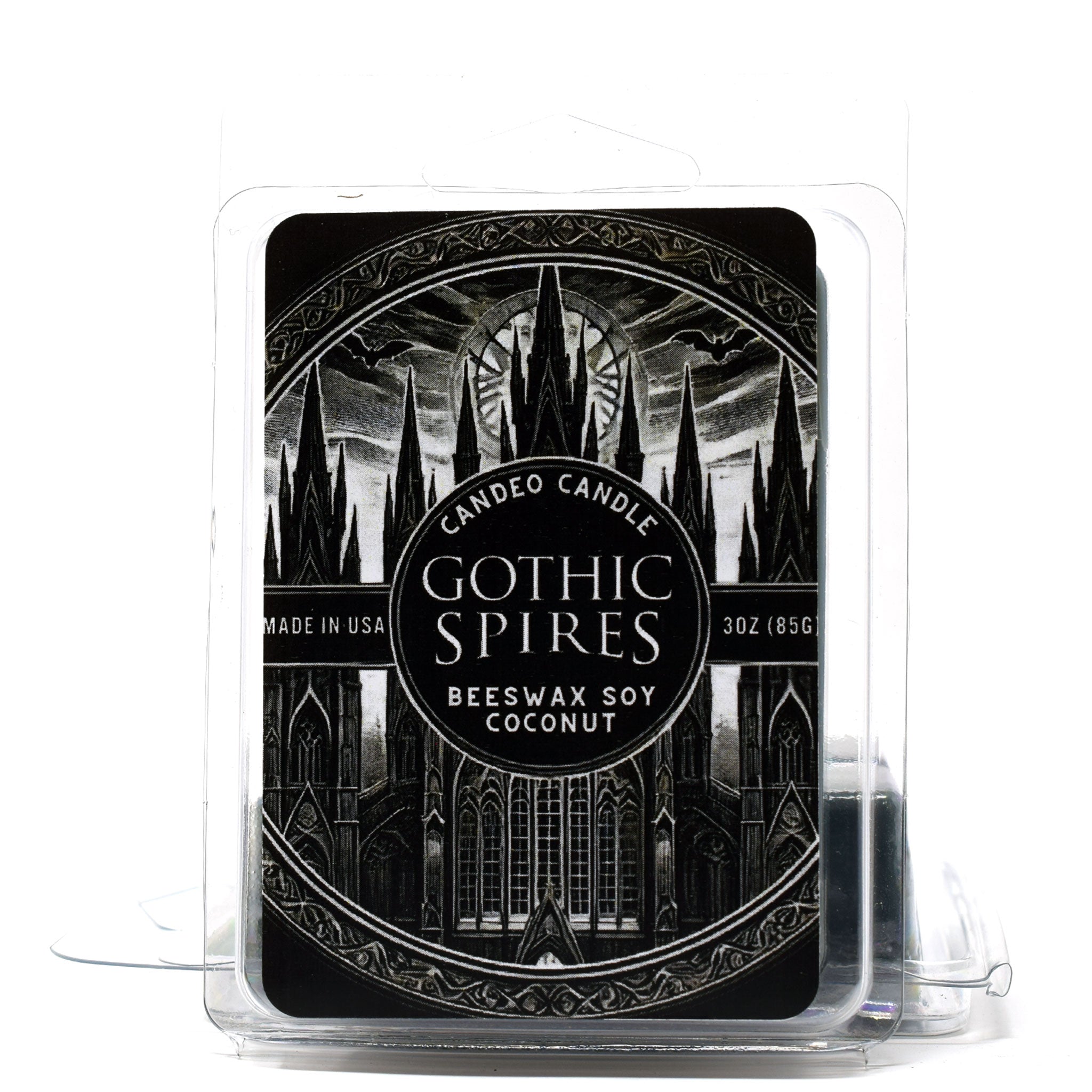 Gothic Spires, Soy Melt Cubes, 2-Pack, Made with Soy Beeswax and Coconut, Halloween