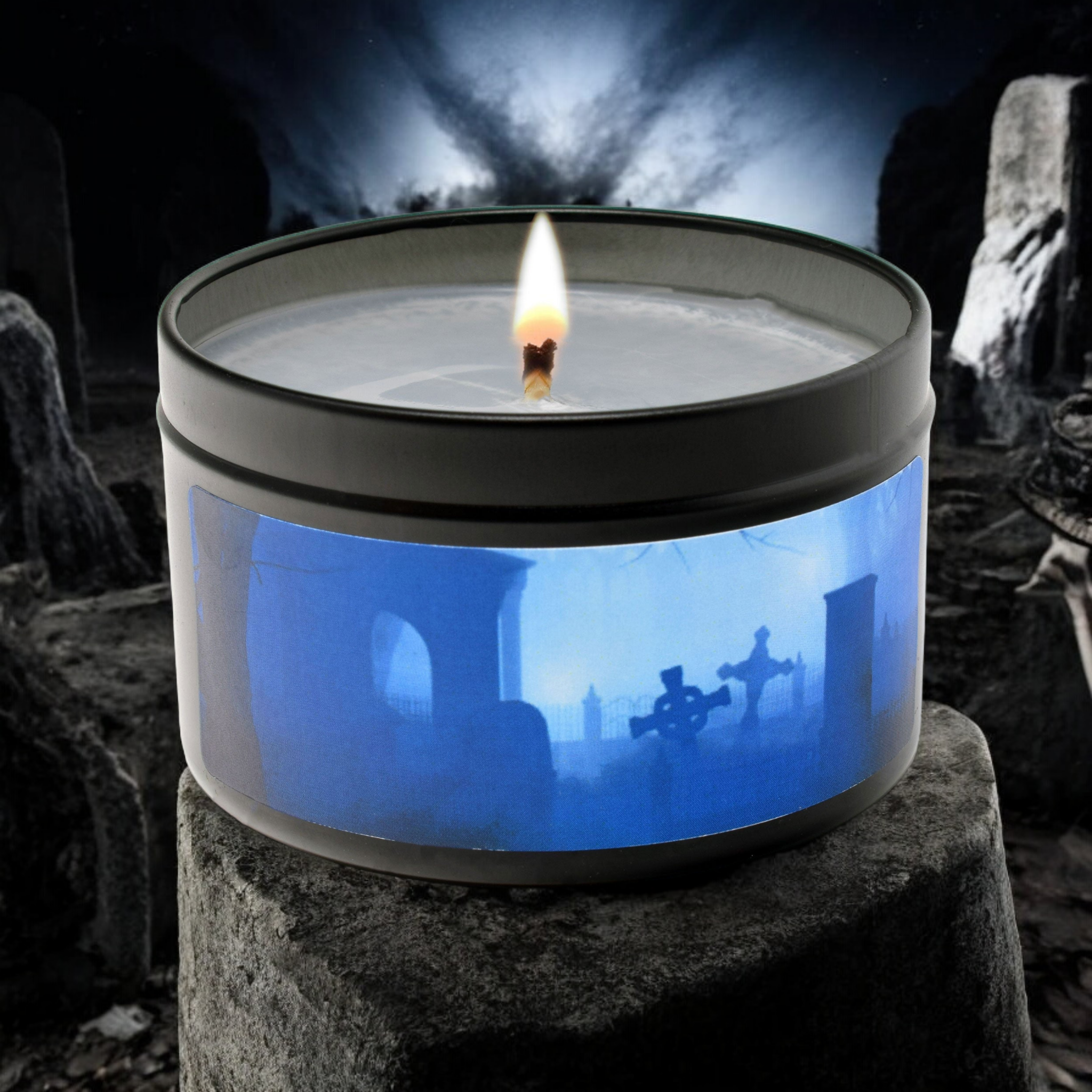 Haunted Graveyard, 6oz Soy Candle Tin