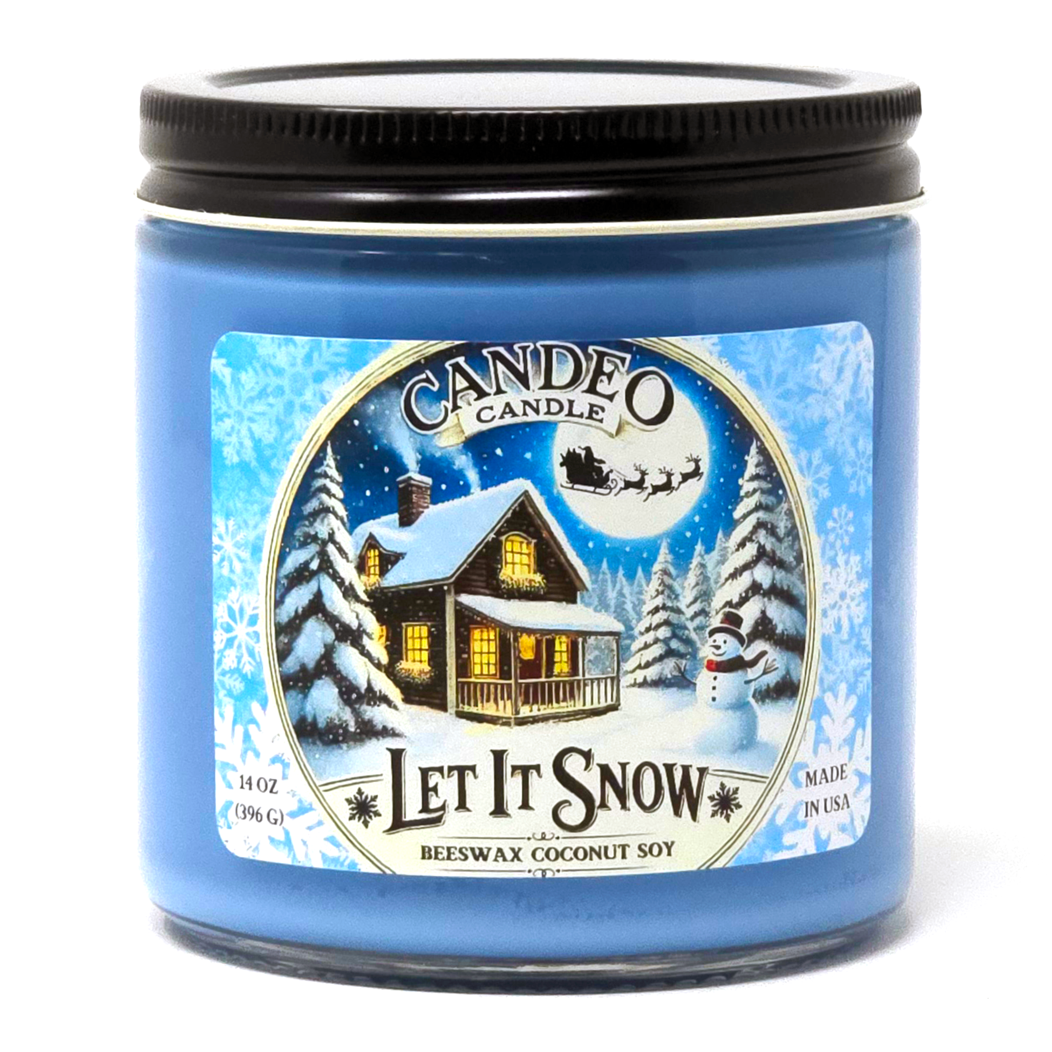 Let It Snow, 14oz Soy Candle Jar