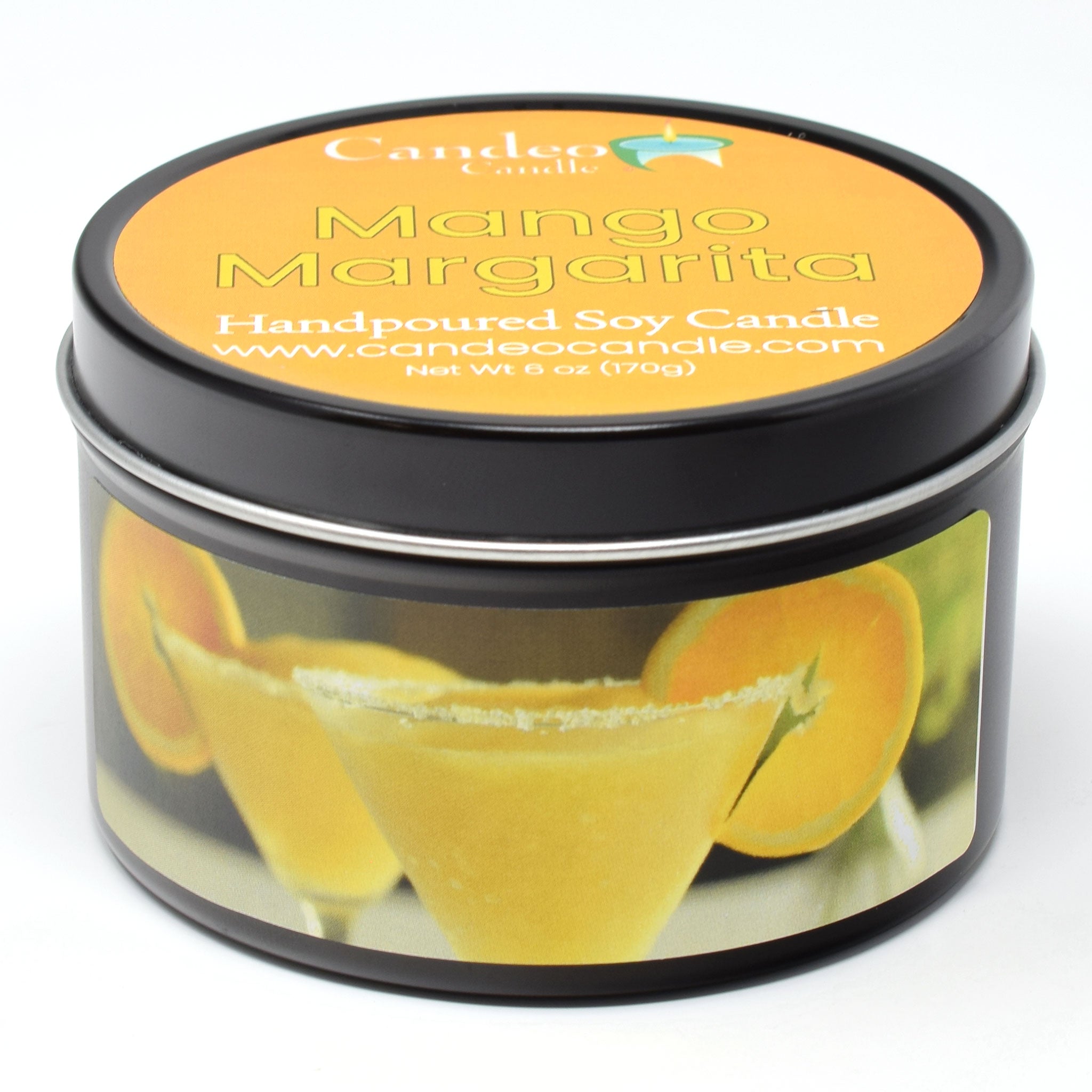 Mango Margarita, 6oz Soy Candle Tin