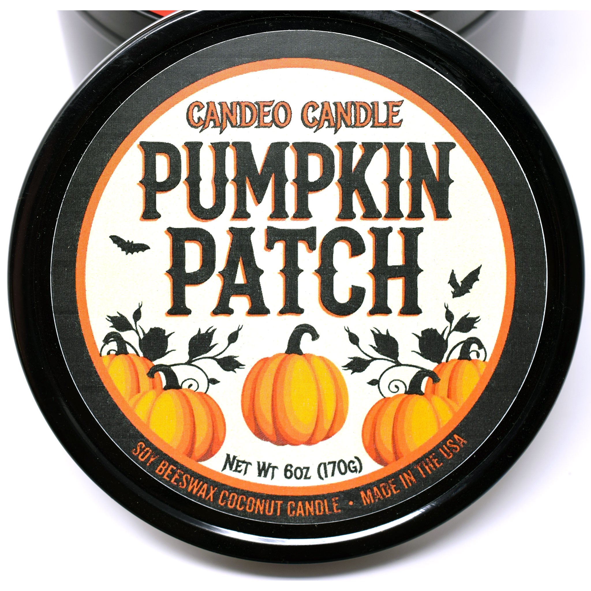 Pumpkin Patch, 12oz Triple Wick Soy Candle Tin, Made with Soy Beeswax and Coconut, Halloween