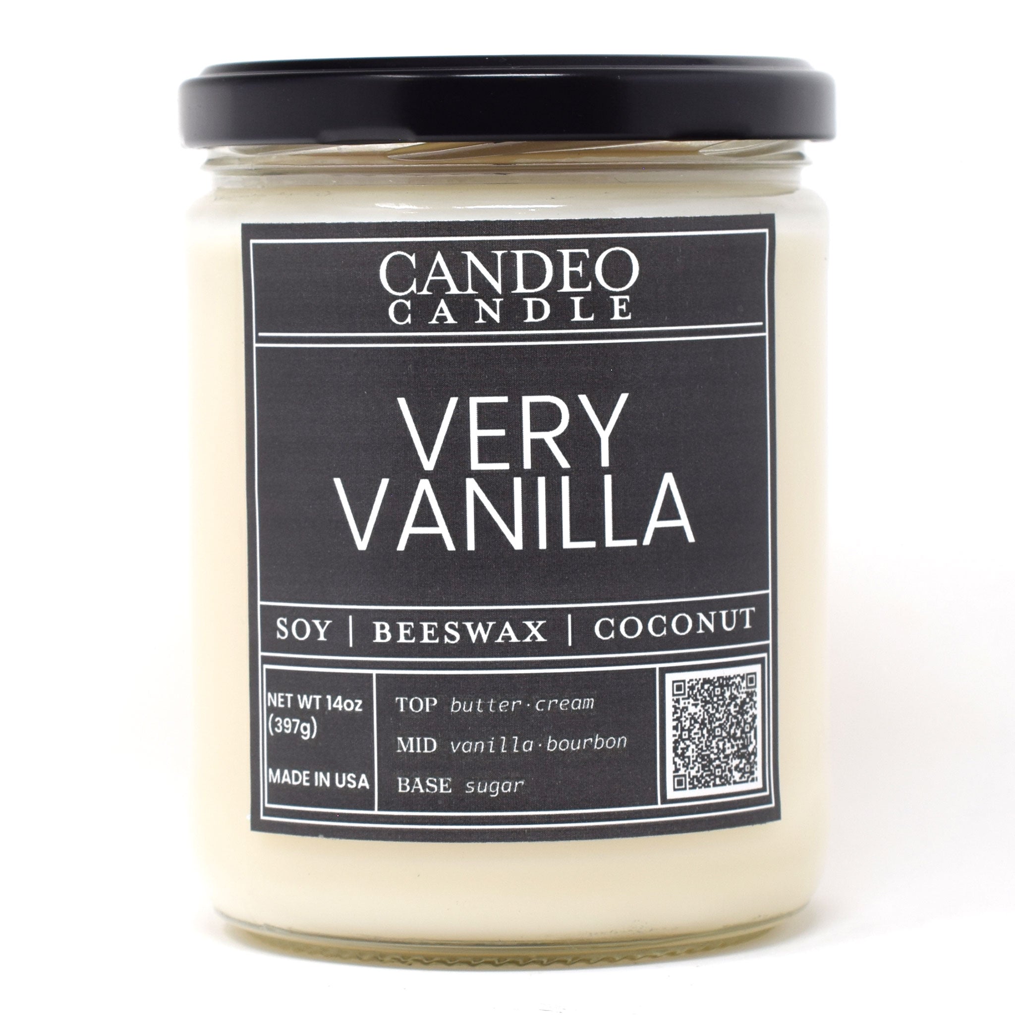 Very Vanilla, 14oz Soy Candle Jar