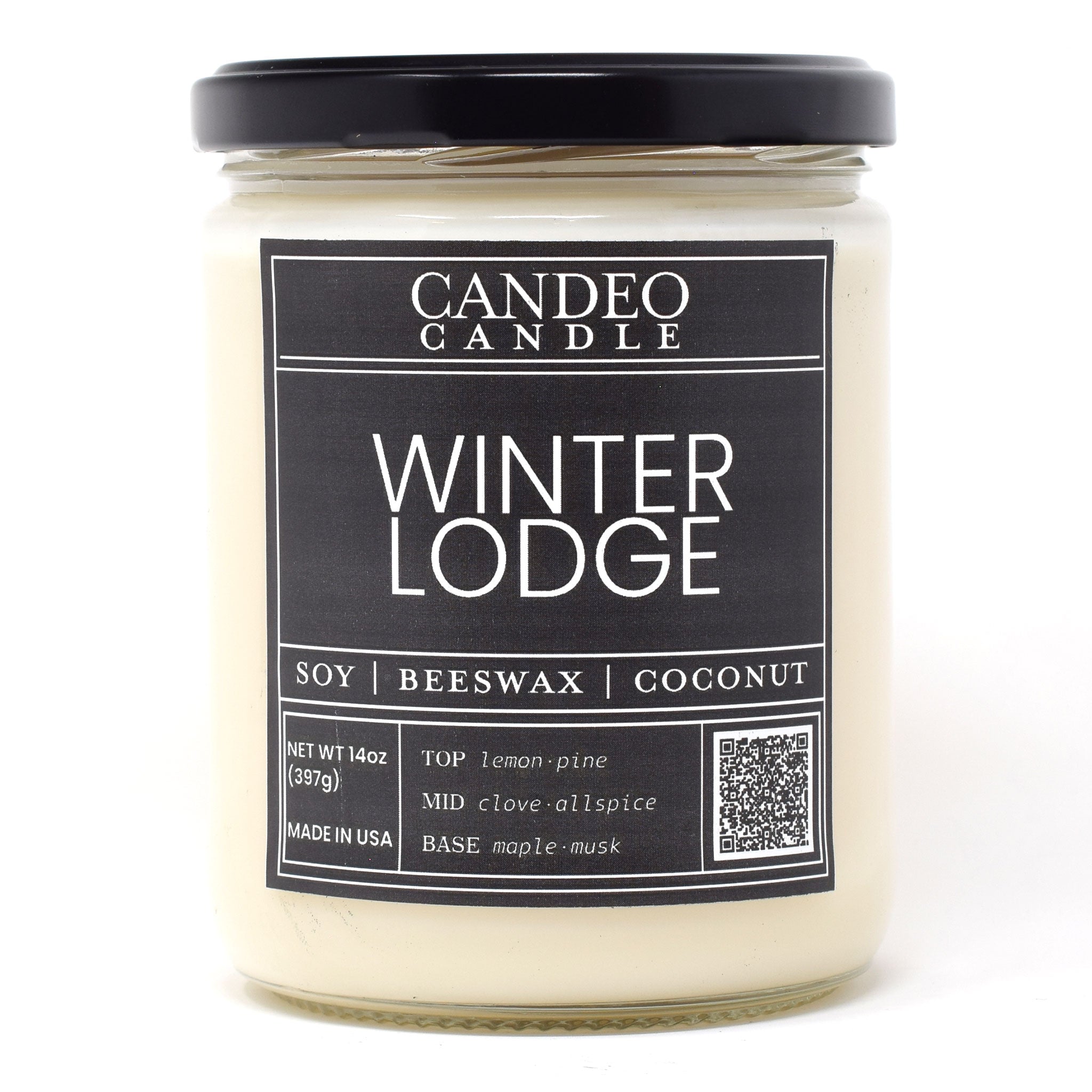 Winter Lodge, 14oz Soy Candle Jar