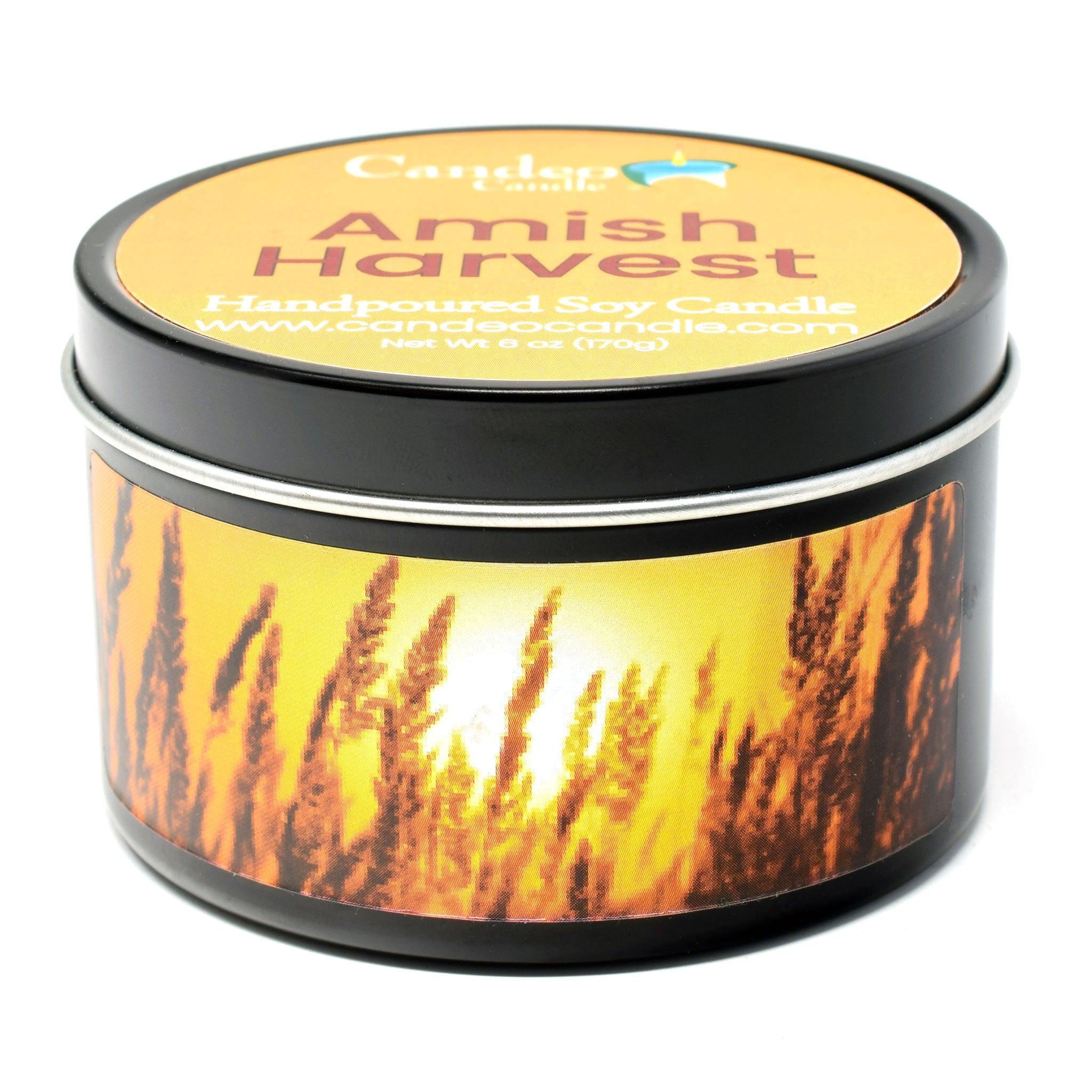 Amish Harvest, 6oz Soy Candle Tin - Candeo Candle