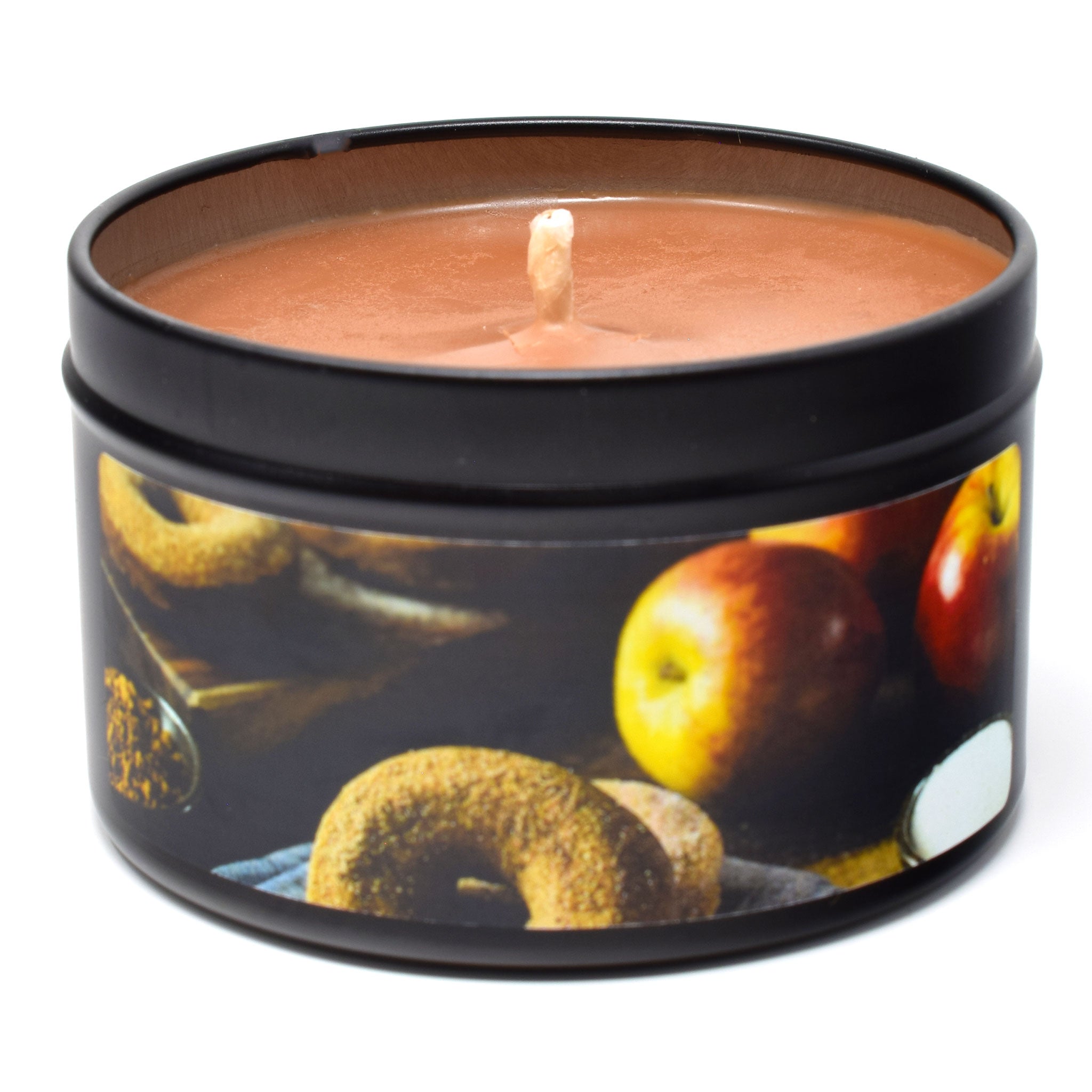 Apple Cider Donuts, 6oz Soy Candle Tin - Candeo Candle