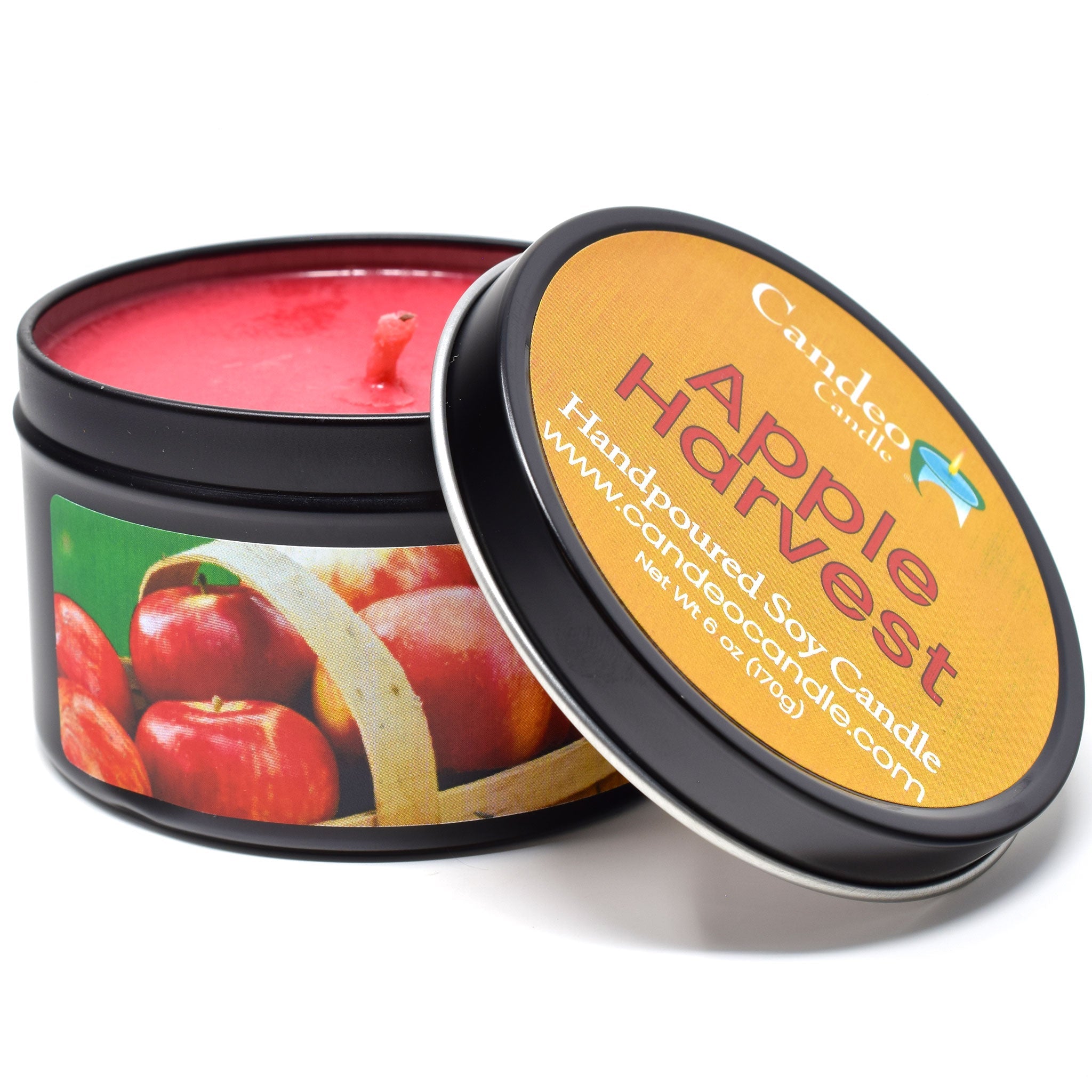 Apple Harvest, 6oz Soy Candle Tin - Candeo Candle