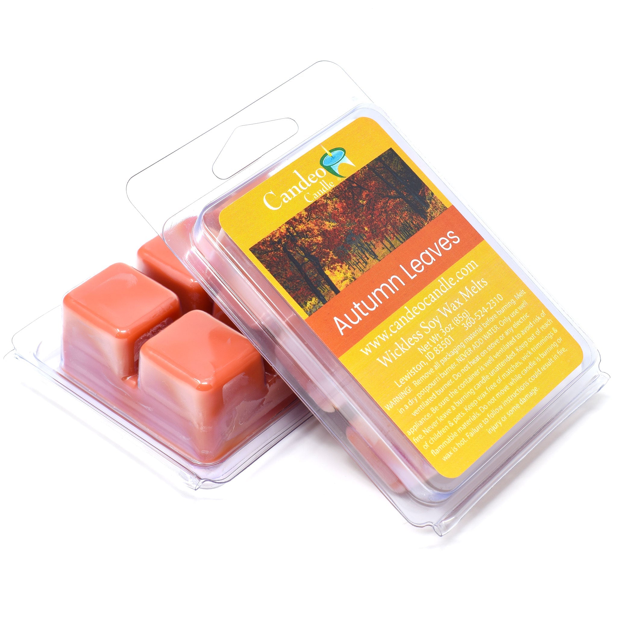 Autumn Leaves, Soy Melt Cubes, 2-Pack - Candeo Candle