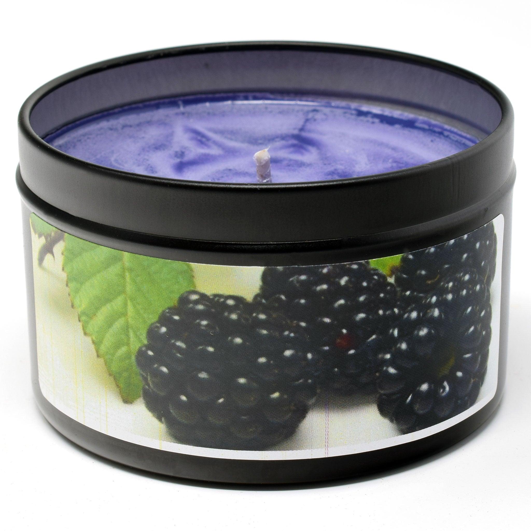 Blackberry Sage, 6oz Soy Candle Tin - Candeo Candle