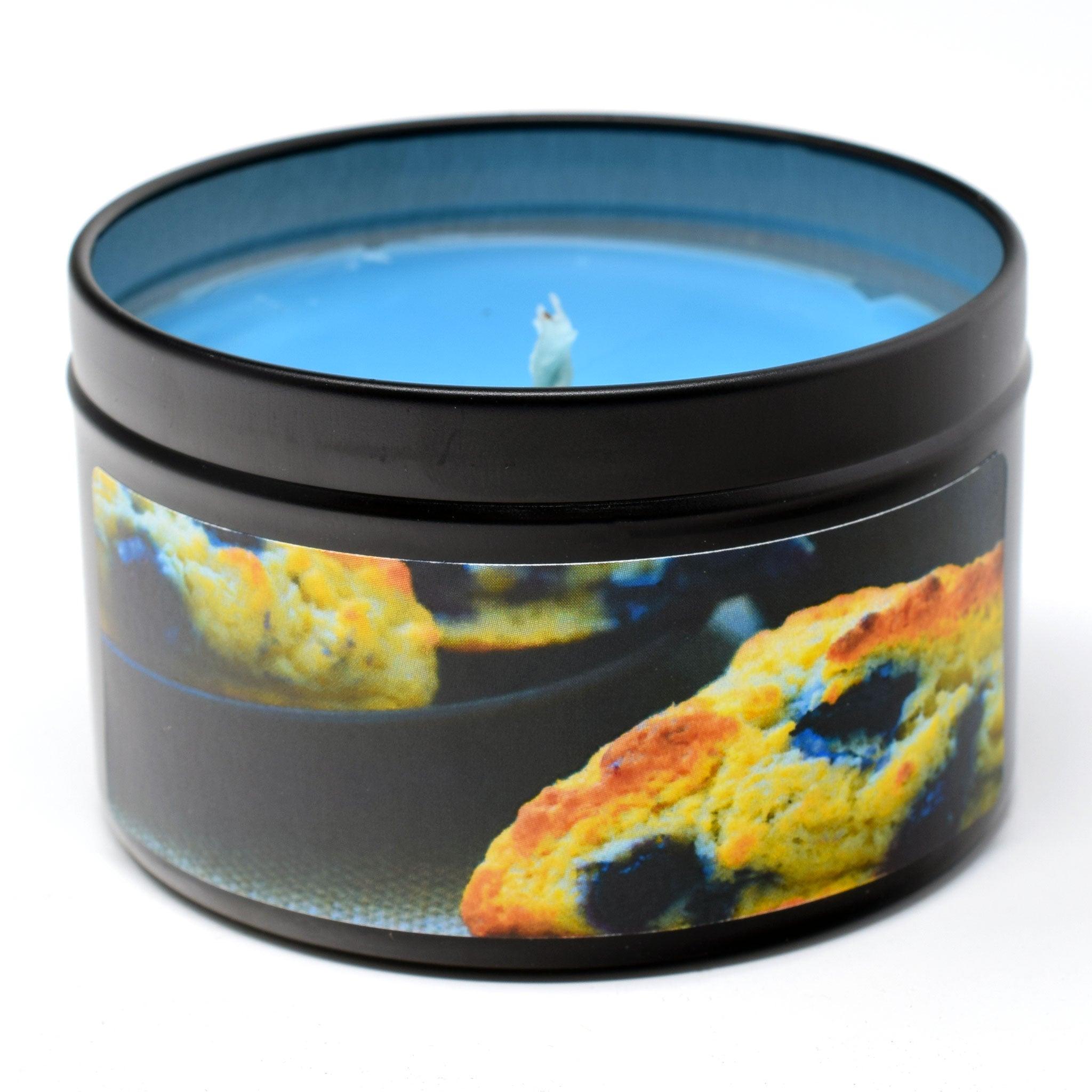 Blueberry Scones, 6oz Soy Candle Tin - Candeo Candle