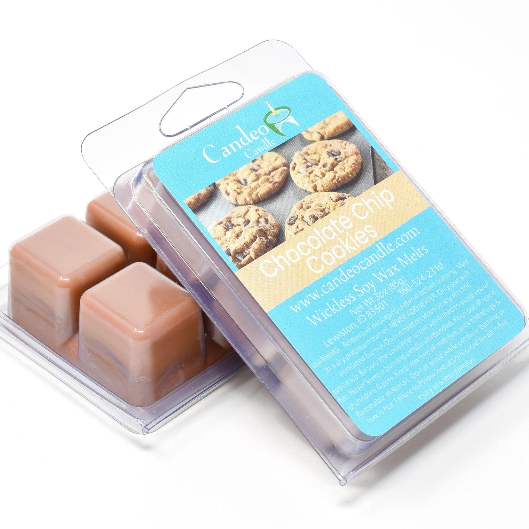 Chocolate Chip Cookies, Soy Melt Cubes, 2-Pack - Candeo Candle
