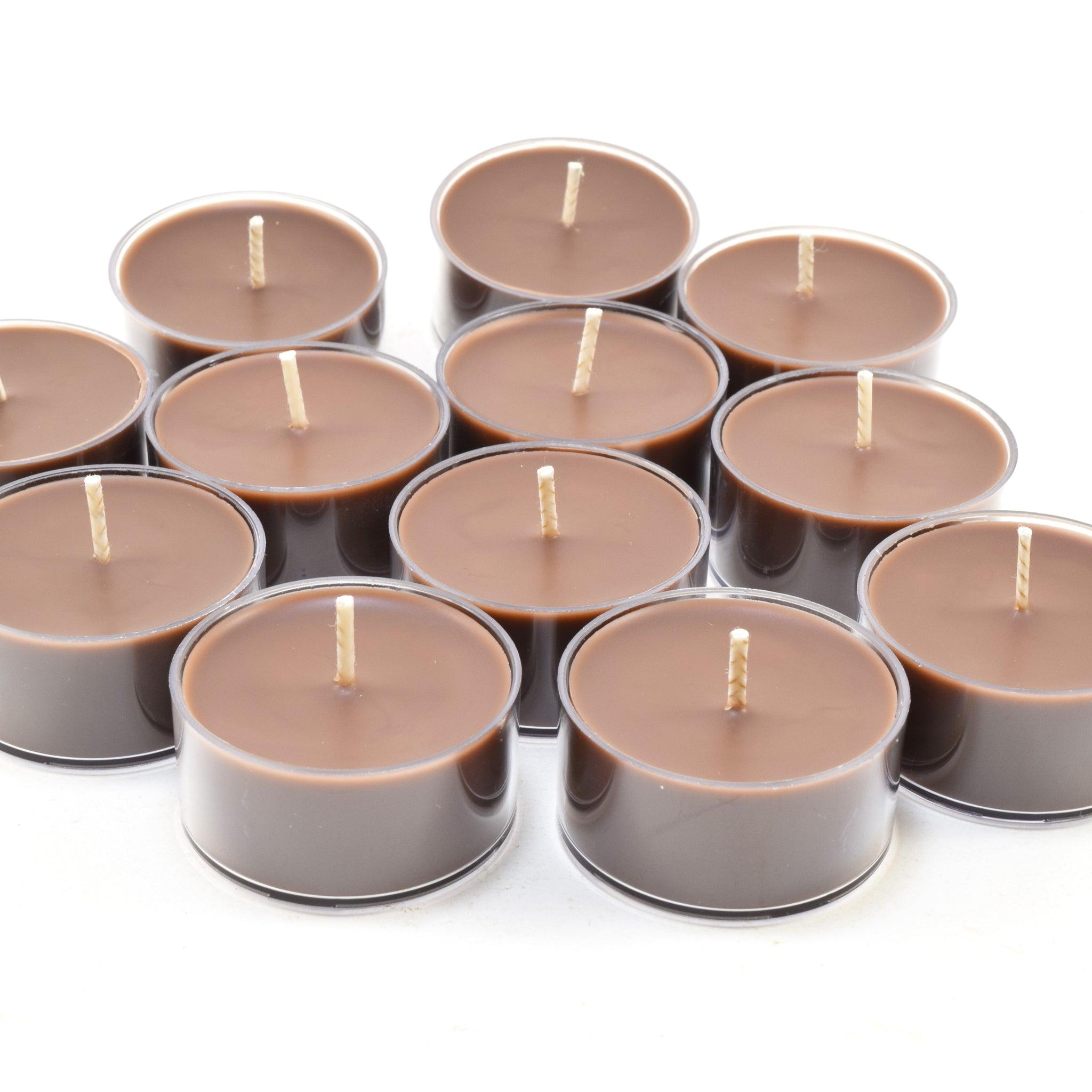 Chocolate Truffles, Soy Tea Light 12-Pack - Candeo Candle