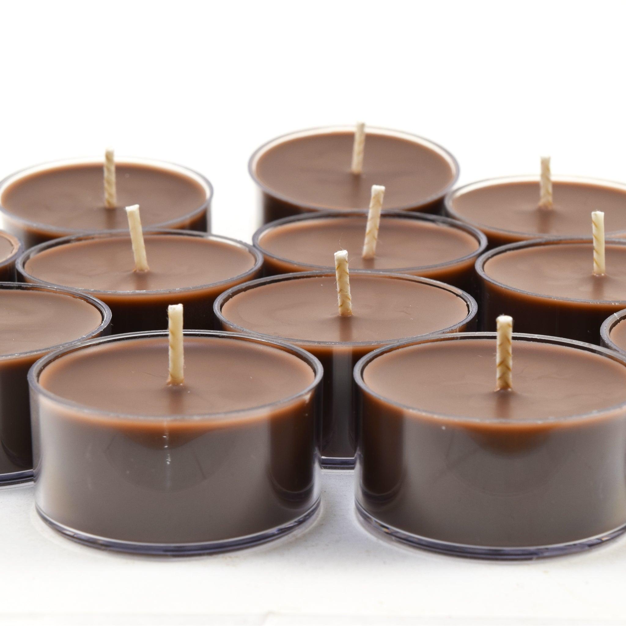 Chocolate Truffles, Soy Tea Light 12-Pack - Candeo Candle