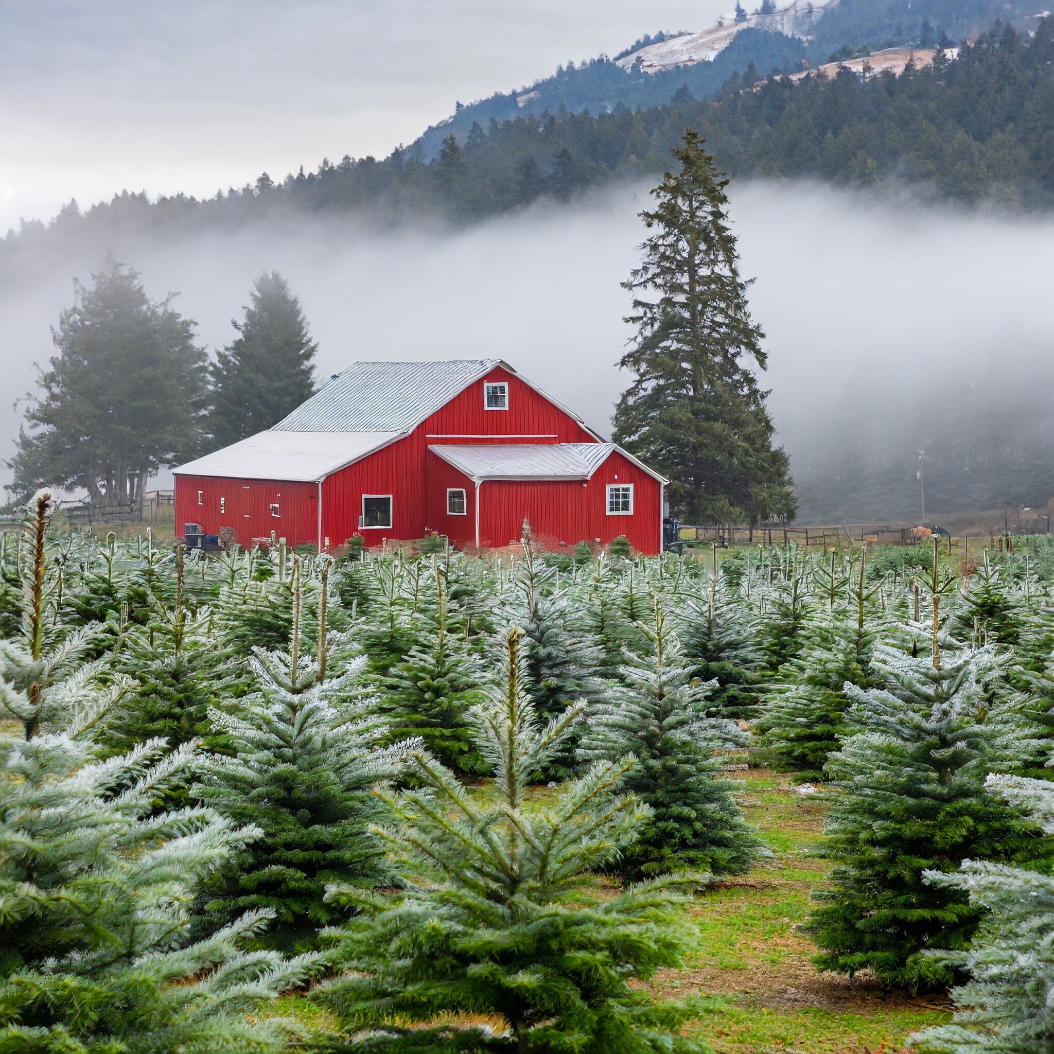 Christmas Tree Farm, 14oz Soy Candle Jar - Candeo Candle