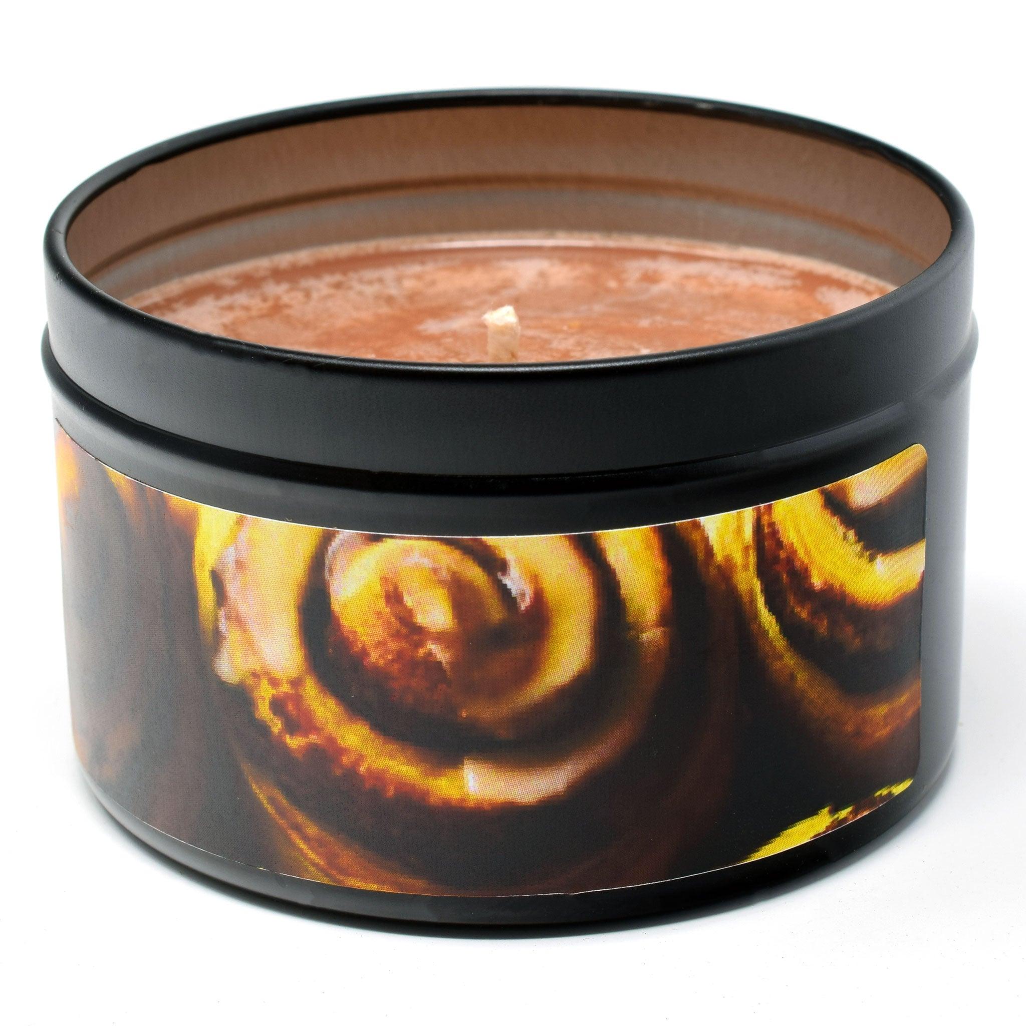 Cinnamon Buns, 6oz Soy Candle Tin - Candeo Candle