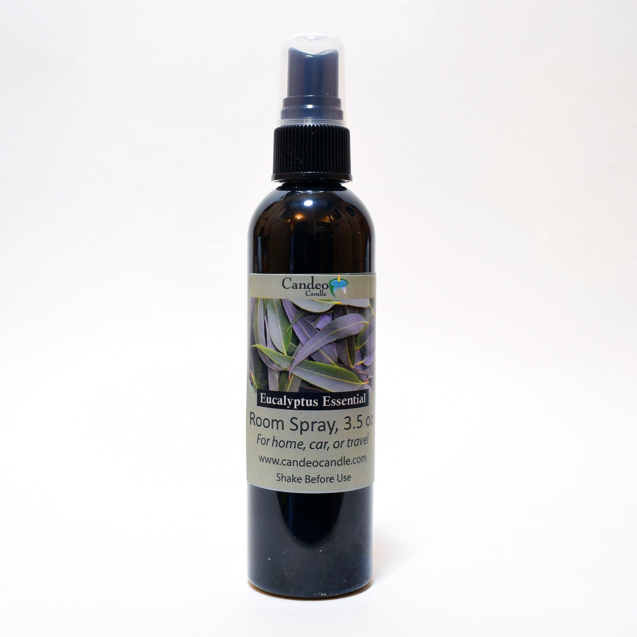 Eucalyptus Essential Oil, 3.5 oz Room Spray - Candeo Candle