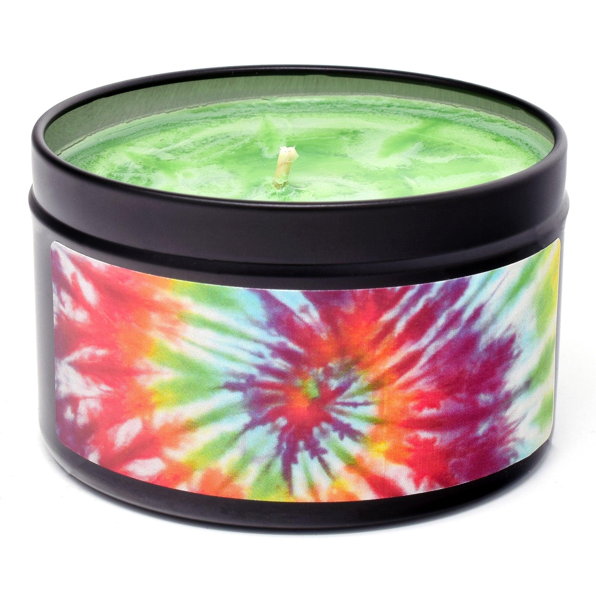 Happy Hippy, 6oz Soy Candle Tin - Candeo Candle