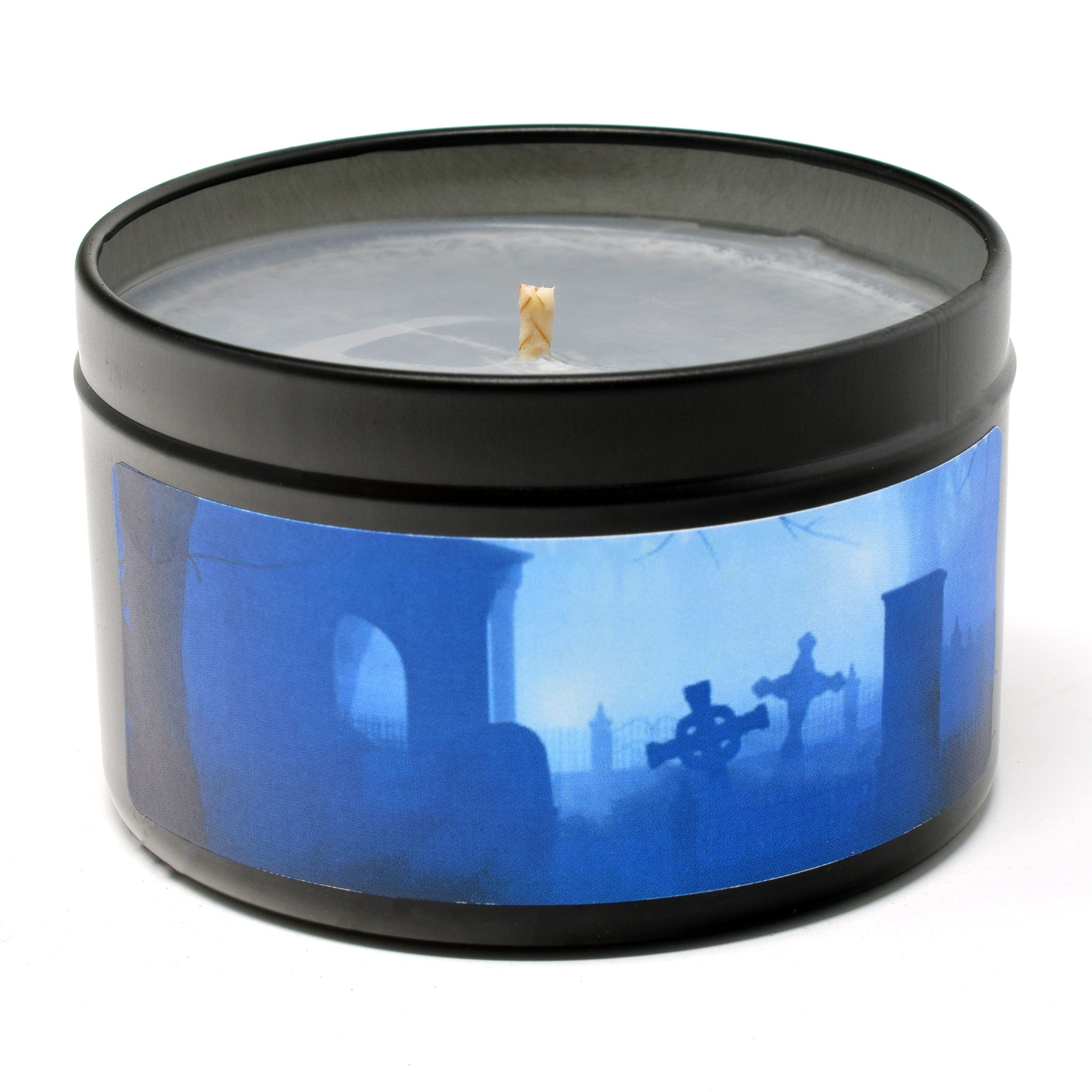 Haunted Graveyard, 6oz Soy Candle Tin - Candeo Candle