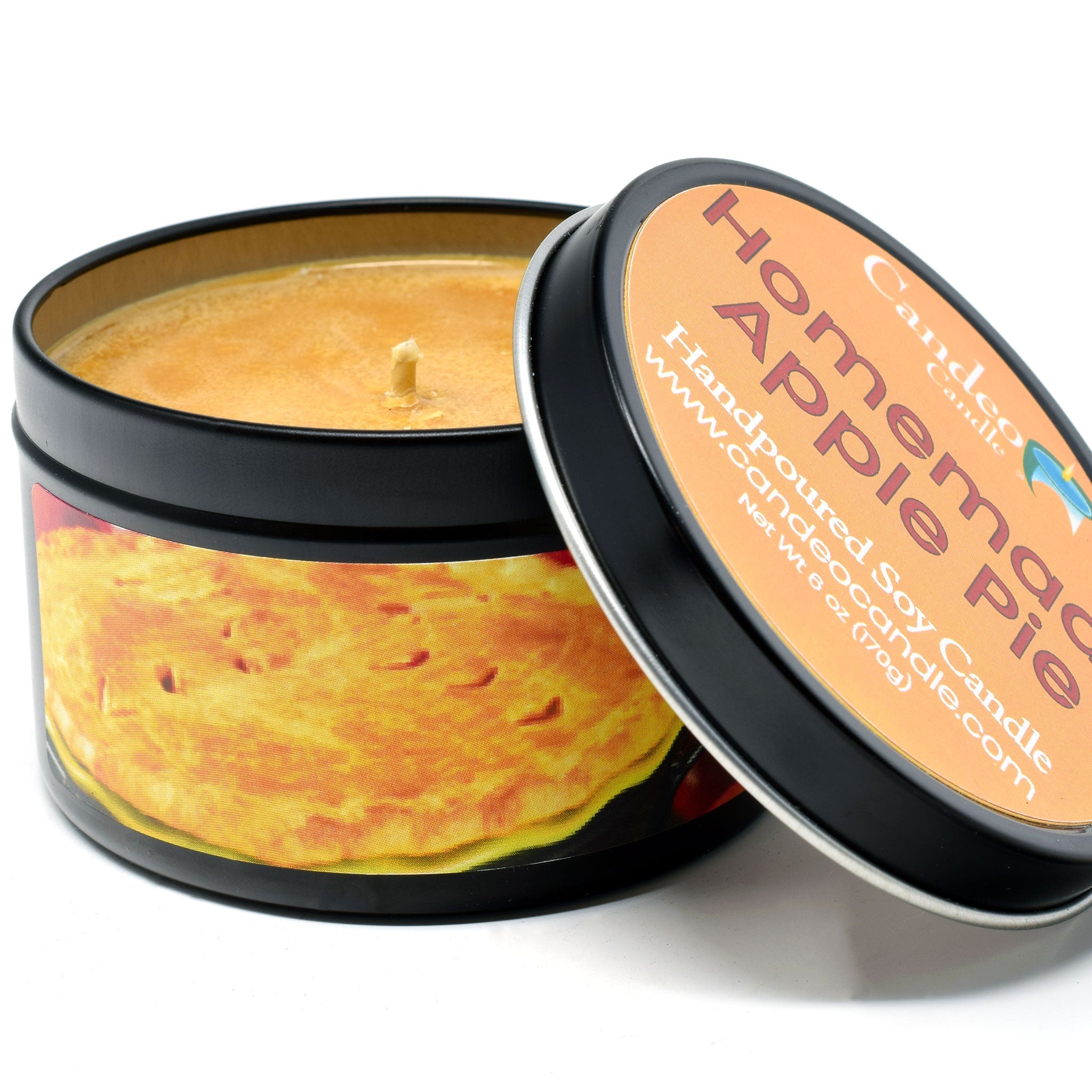 Homemade Apple Pie, 6oz Soy Candle Tin - Candeo Candle