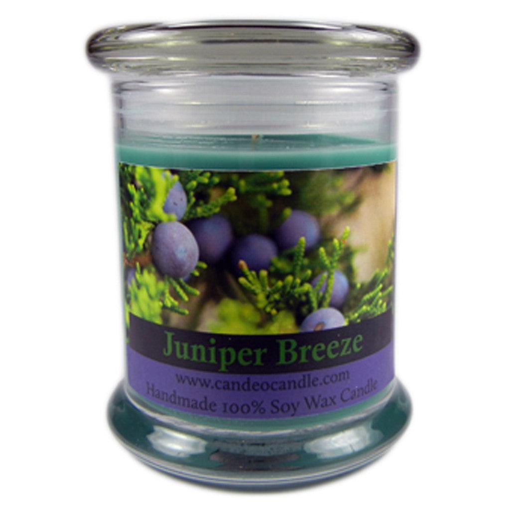 Juniper Breeze, 9oz Soy Candle Jar - Candeo Candle