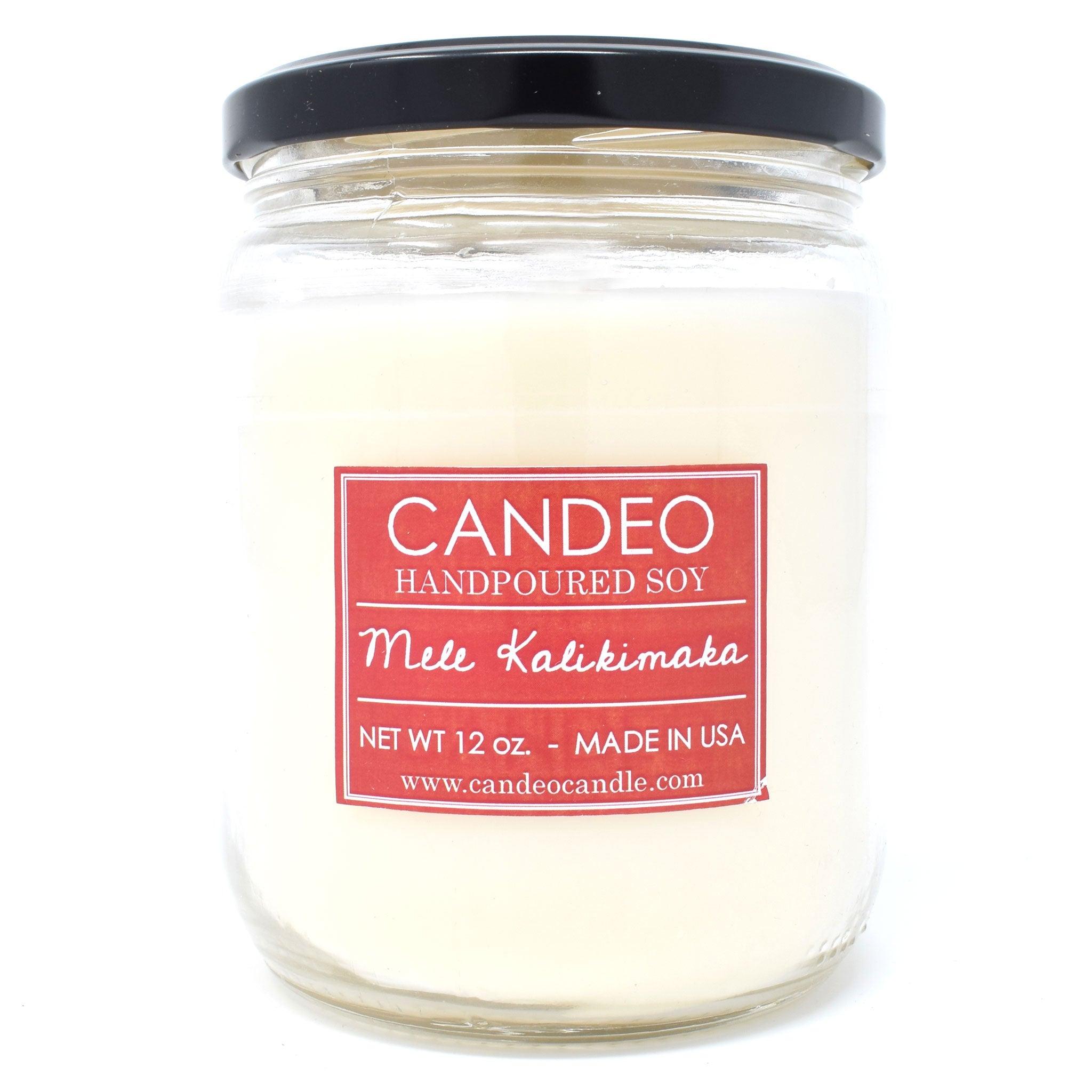Mele Kalikimaka, 14oz Soy Candle Jar - Candeo Candle