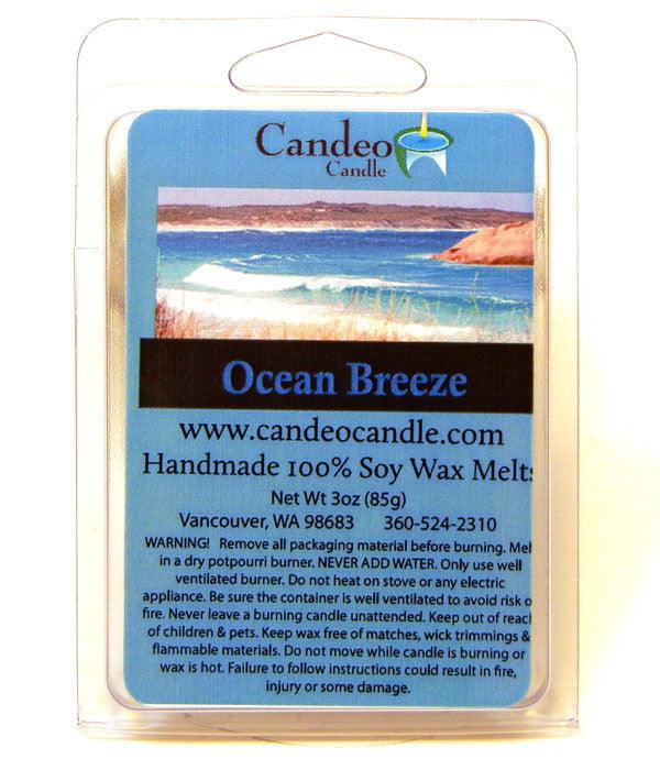 Ocean Breeze, Soy Melt Cubes, 2-Pack - Candeo Candle