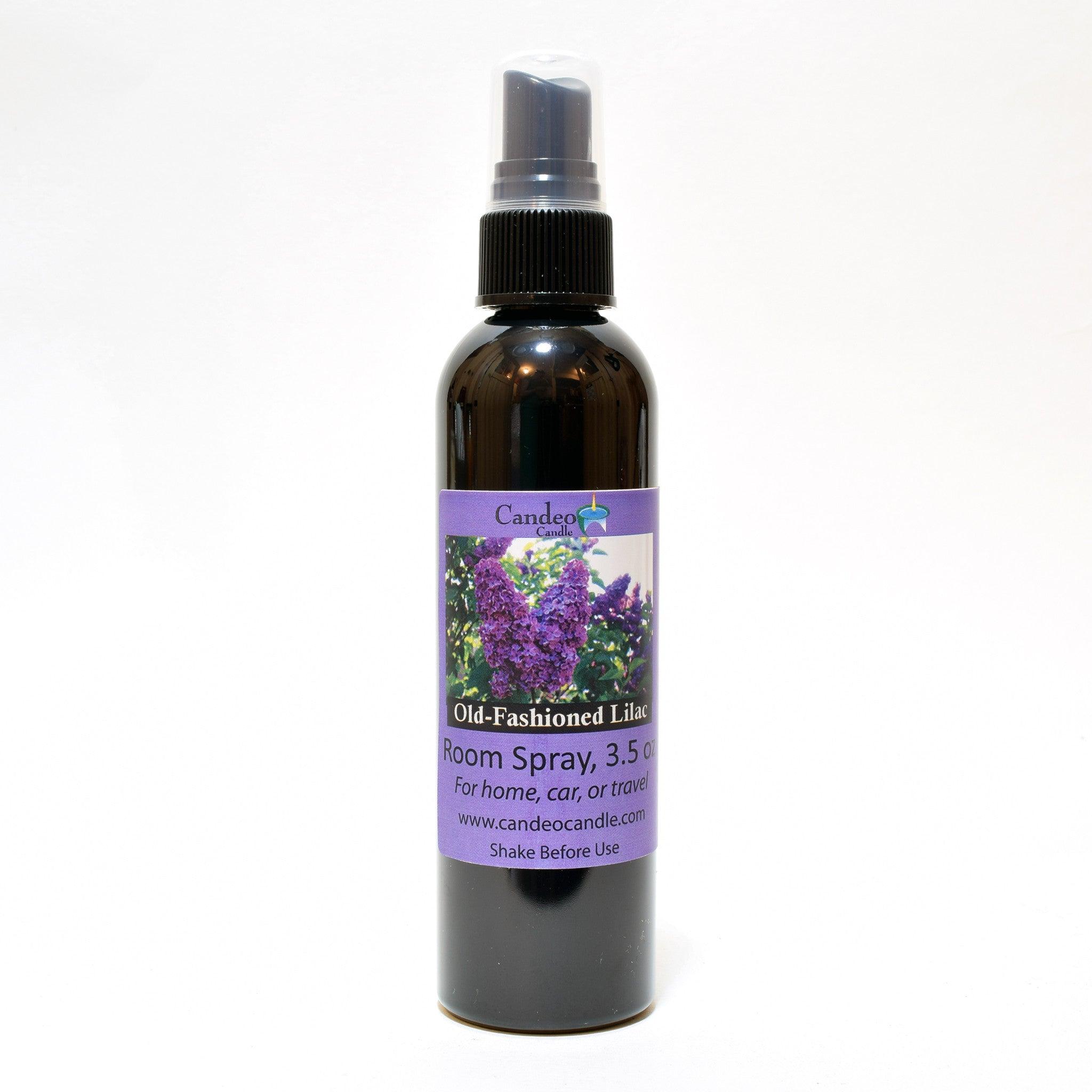 Old-Fashioned Lilac, 3.5 oz Room Spray - Candeo Candle