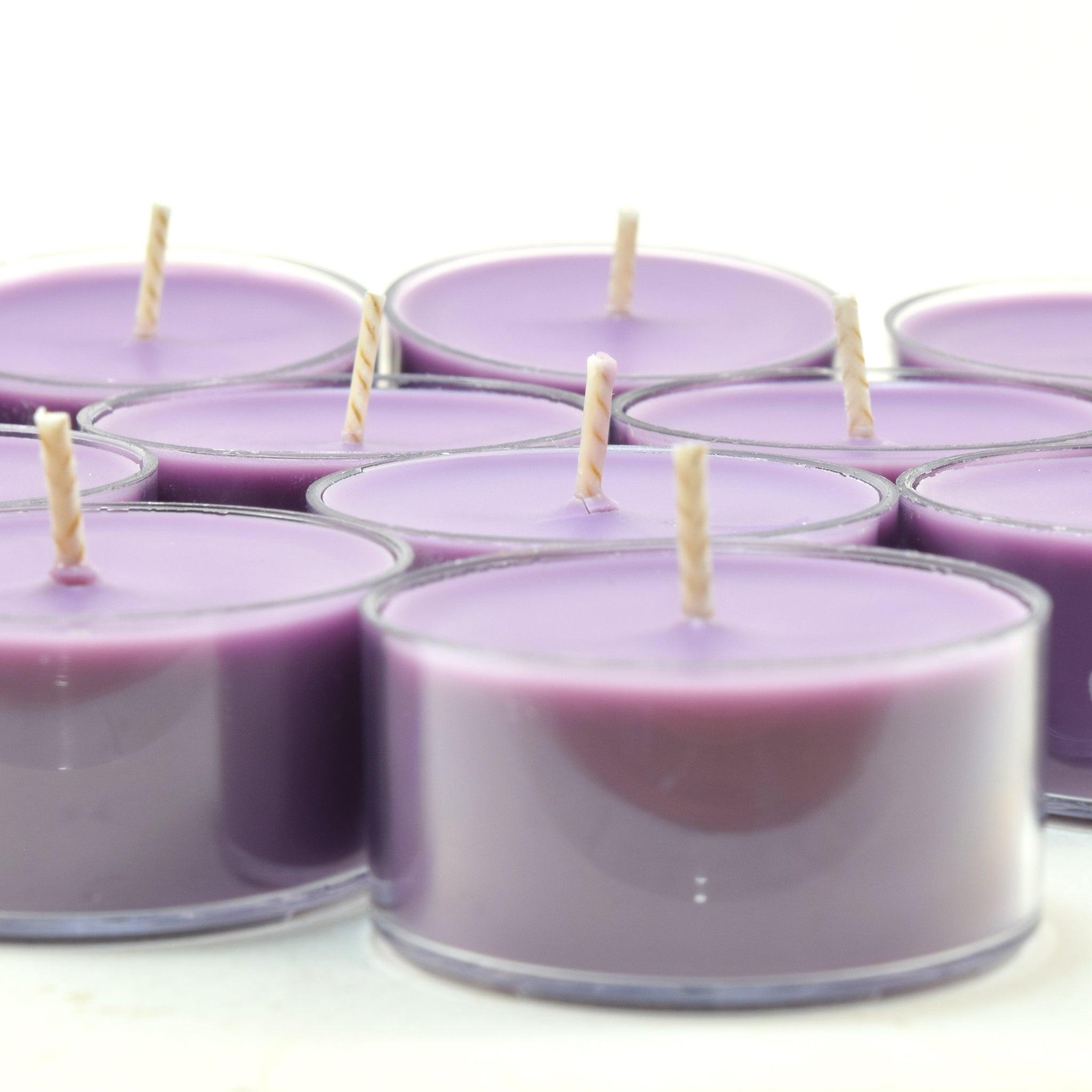 Old-Fashioned Lilac, Soy Tea Light 12-Pack - Candeo Candle