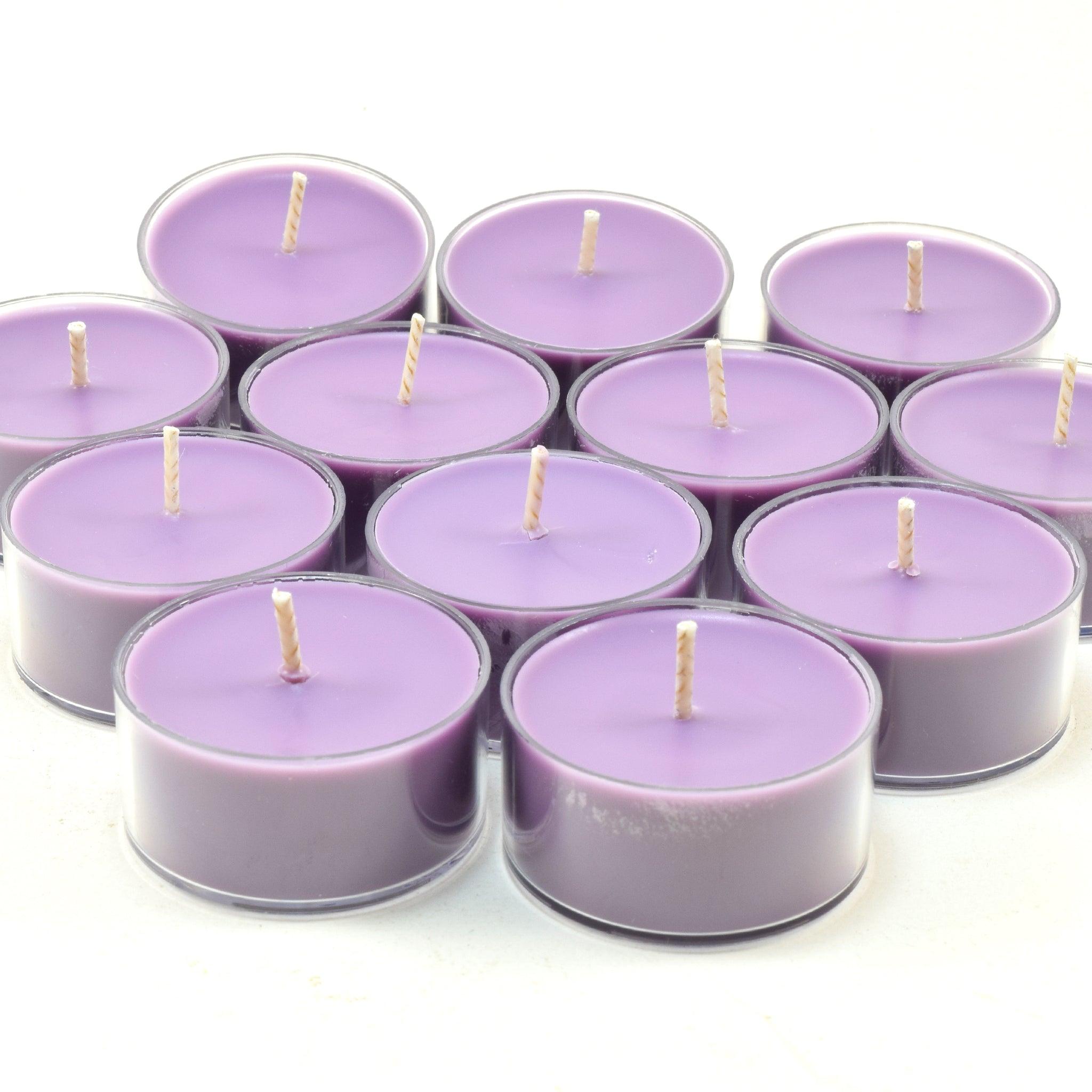 Old-Fashioned Lilac, Soy Tea Light 12-Pack - Candeo Candle