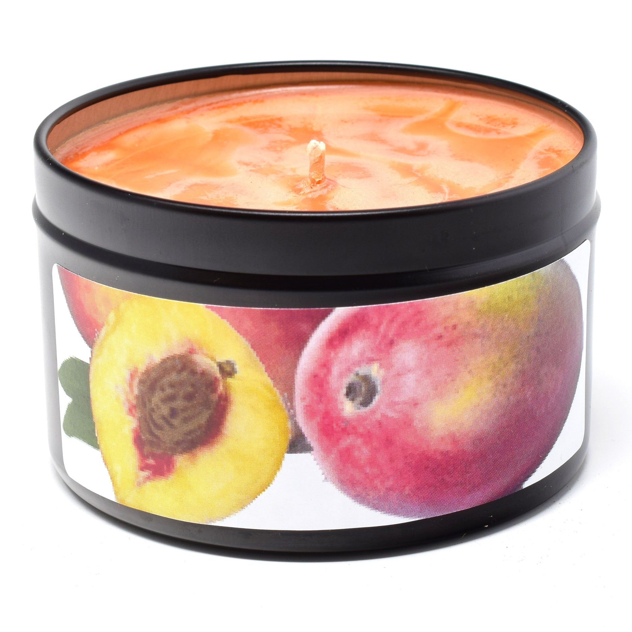 Peach Mango Tango, 6oz Soy Candle Tin - Candeo Candle