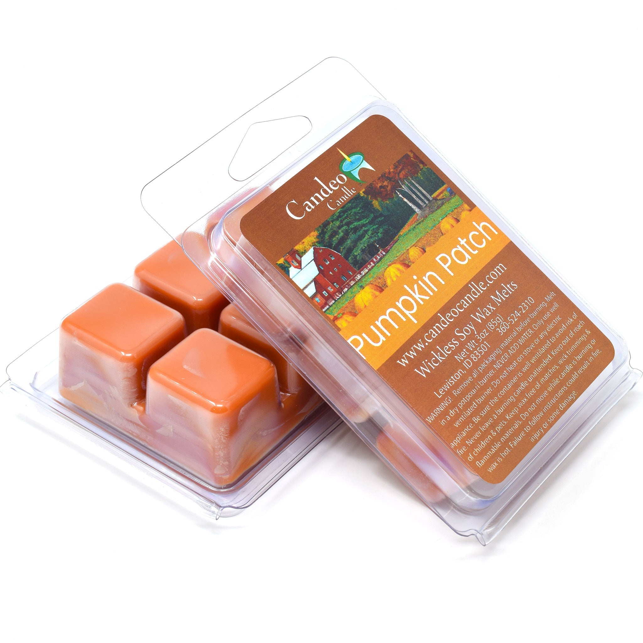 Pumpkin Patch, Soy Melt Cubes, 2-Pack - Candeo Candle