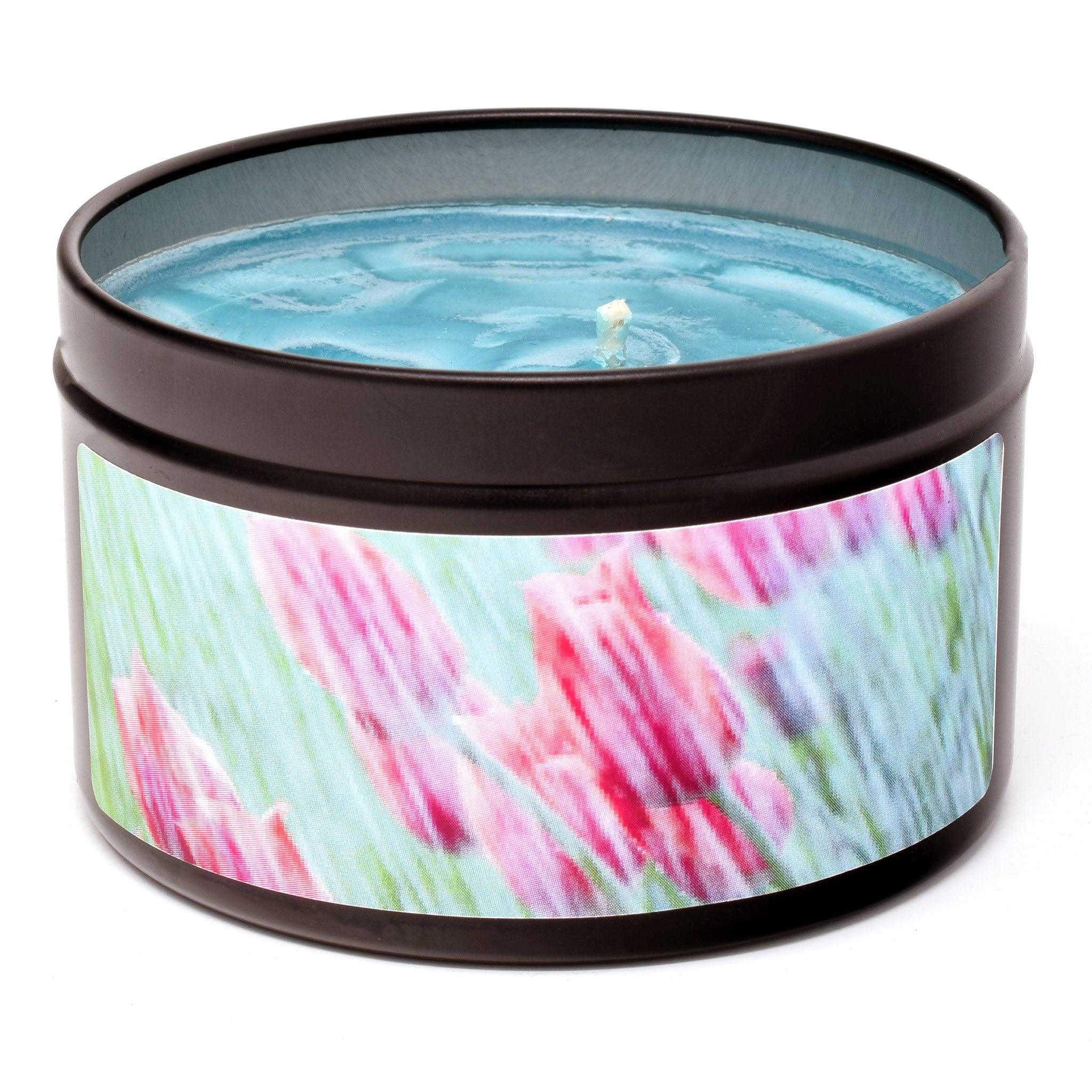Rain Water, 6oz Soy Candle Tin - Candeo Candle