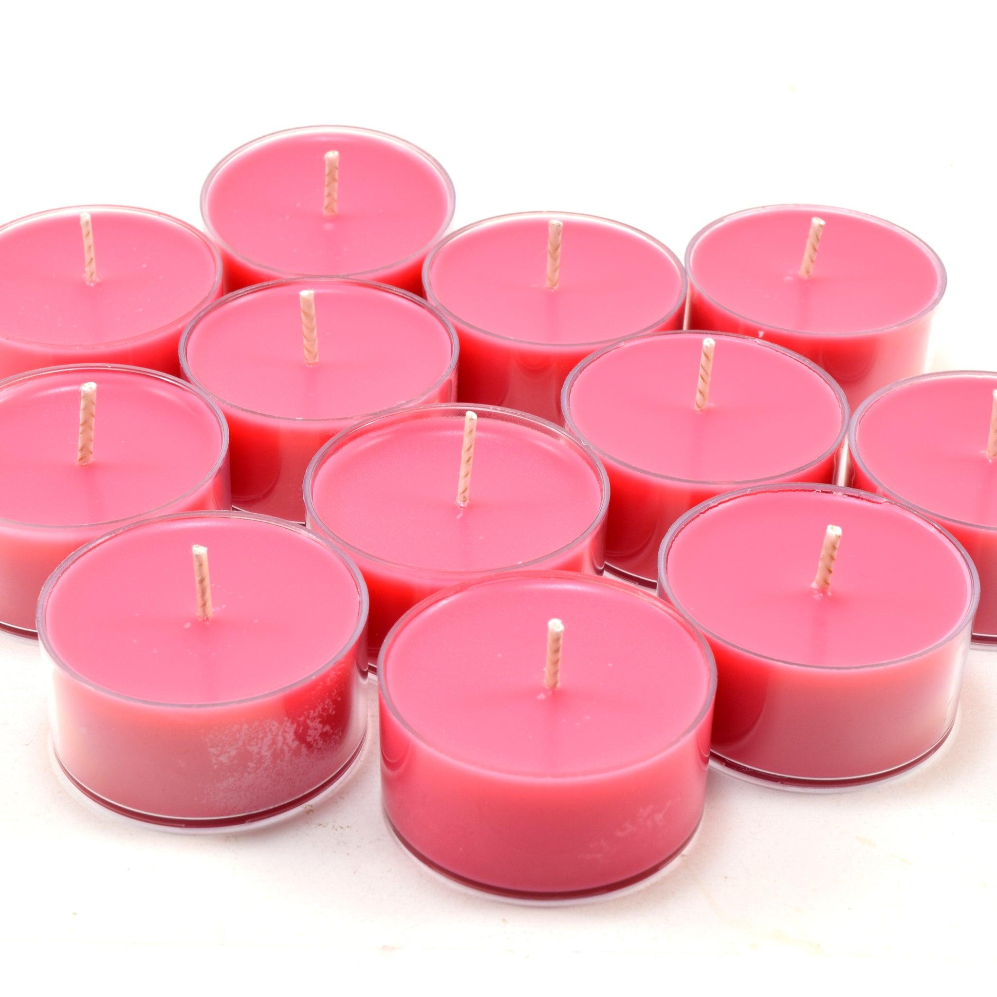 Rose Petals, Soy Tea Light 12-Pack - Candeo Candle