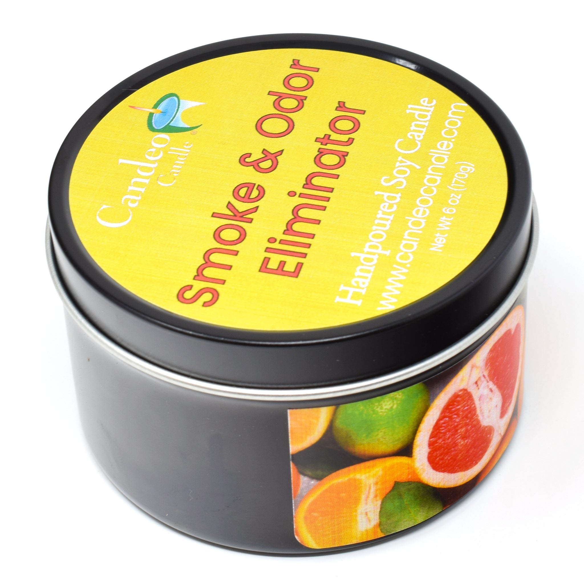 Smoke & Odor Eliminator, 6oz Soy Candle Tin - Candeo Candle