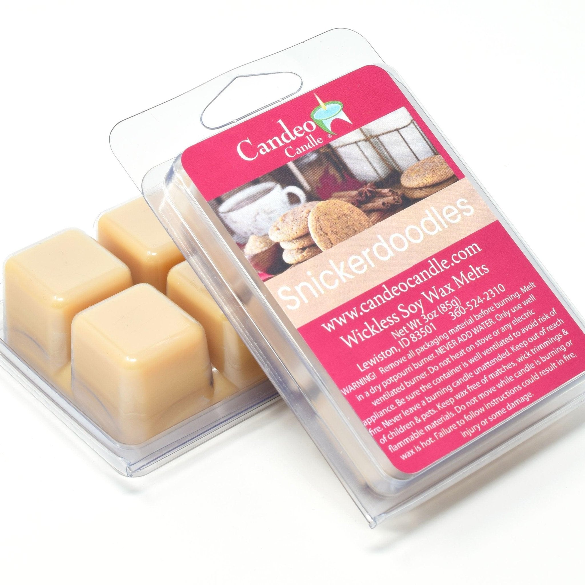 Snickerdoodles, Soy Melt Cubes, 2-Pack - Candeo Candle
