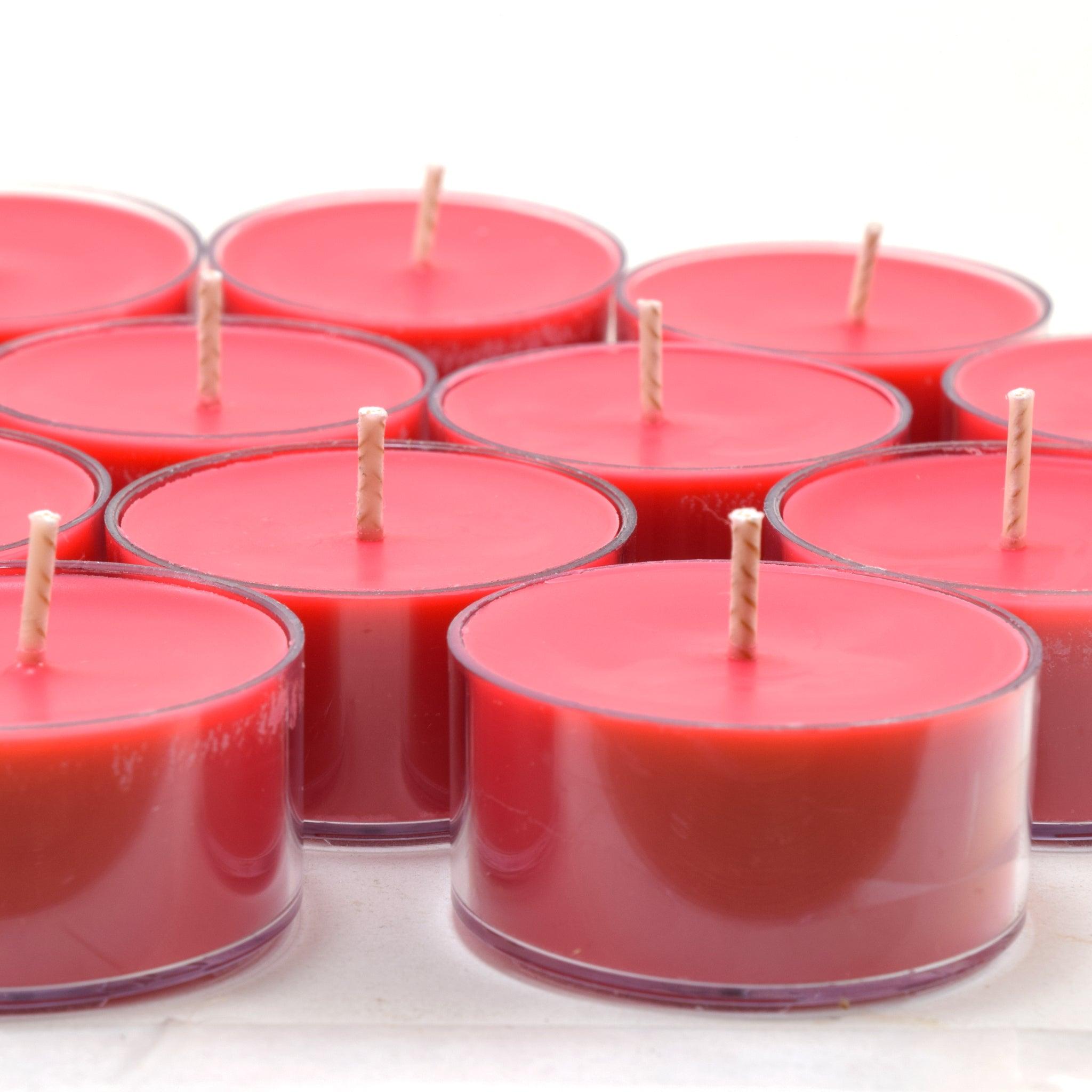 Summer Strawberry, Soy Tea Light 12-Pack - Candeo Candle