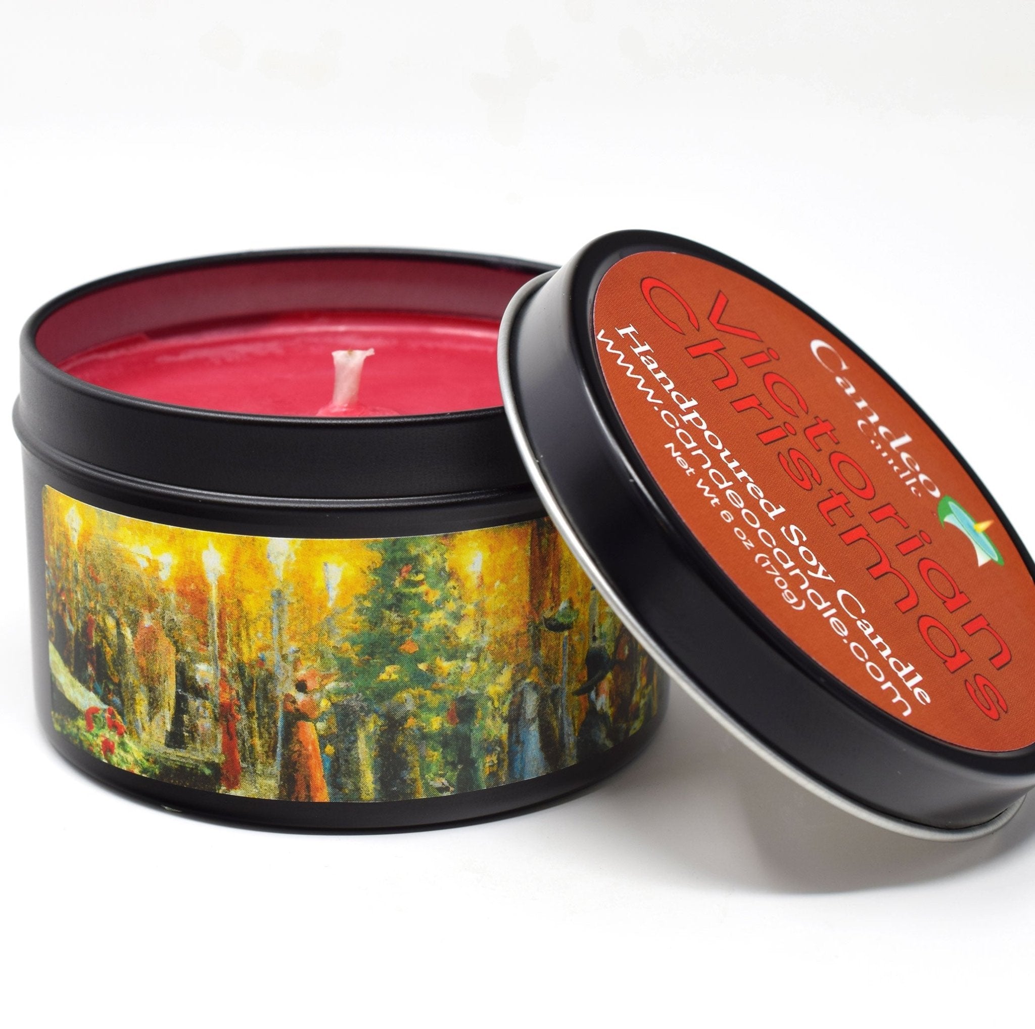 Victorian Christmas, 6oz Soy Candle Tin - Candeo Candle