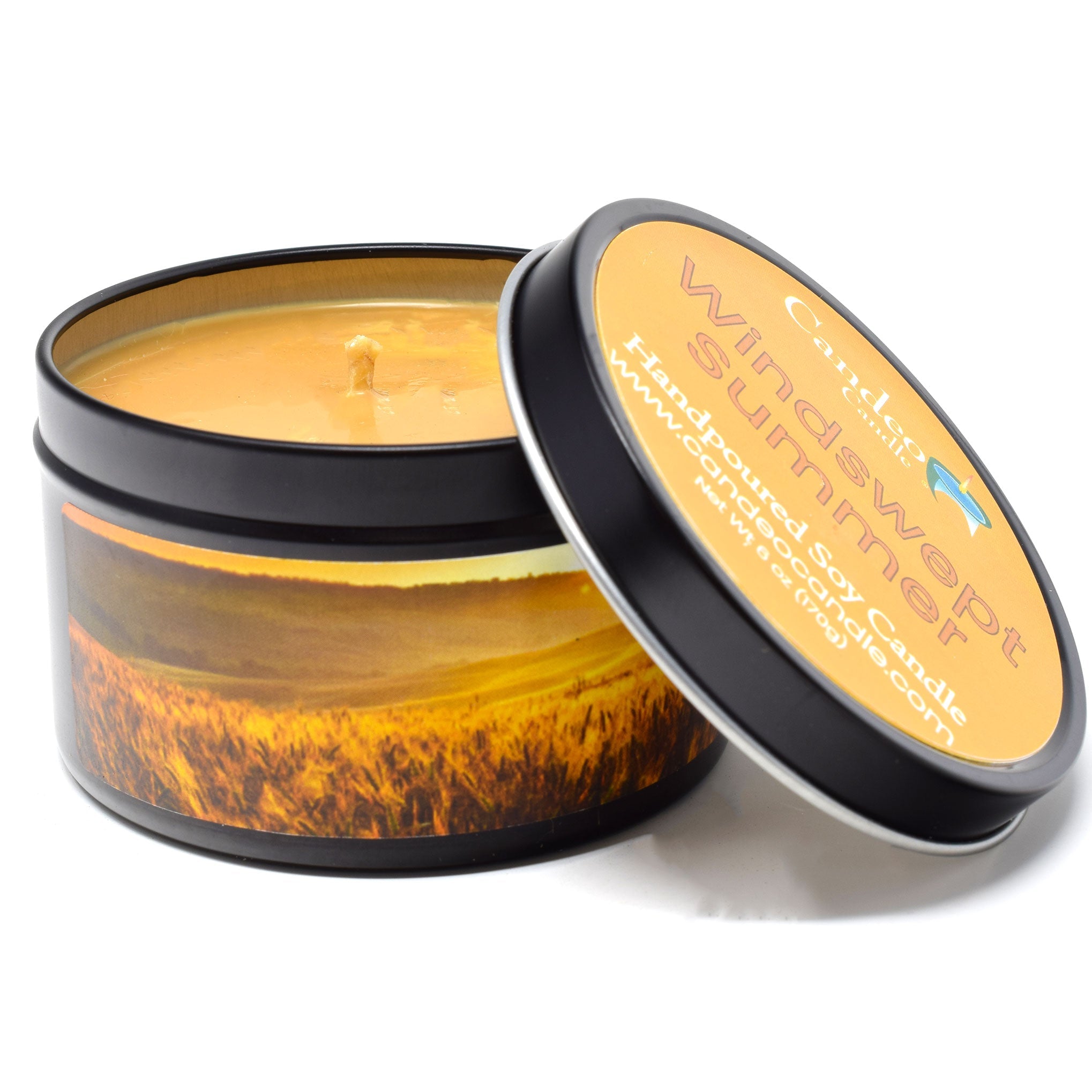 Windswept Summer, 6oz Soy Candle Tin - Candeo Candle