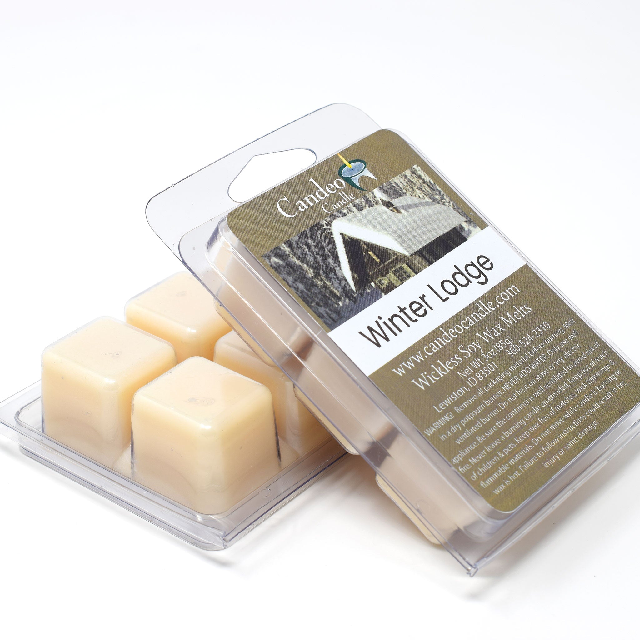 Winter Lodge, Soy Melt Cubes, 2-Pack - Candeo Candle