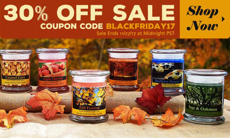 Site wide Black Friday SALE Starts Now! - Candeo Candle