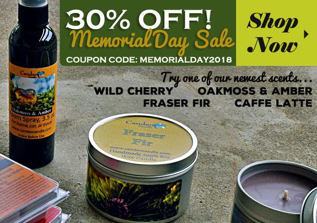 Sitewide Memorial Day Sale Starts Now! - Candeo Candle