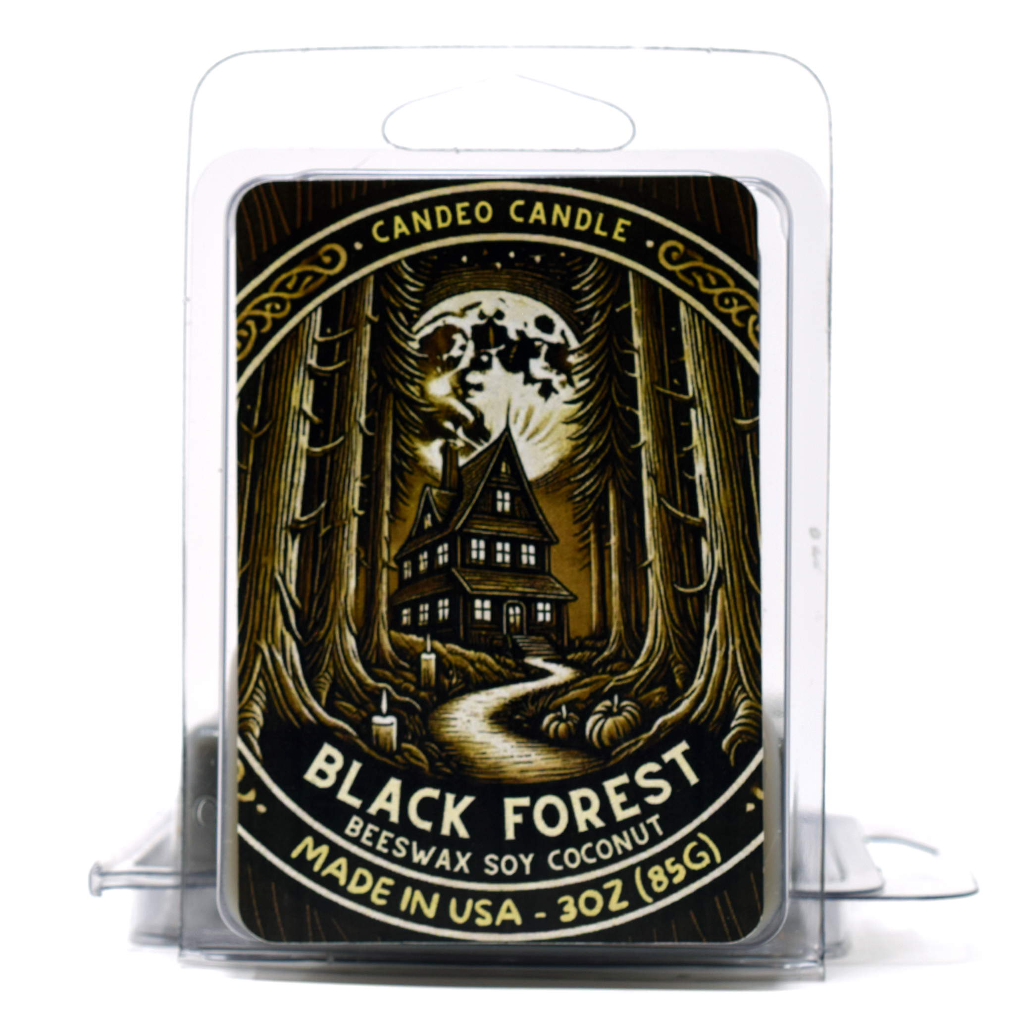 Black Forest, Soy Melt Cubes, 2-Pack, Made with Soy Beeswax and Coconut, Halloween