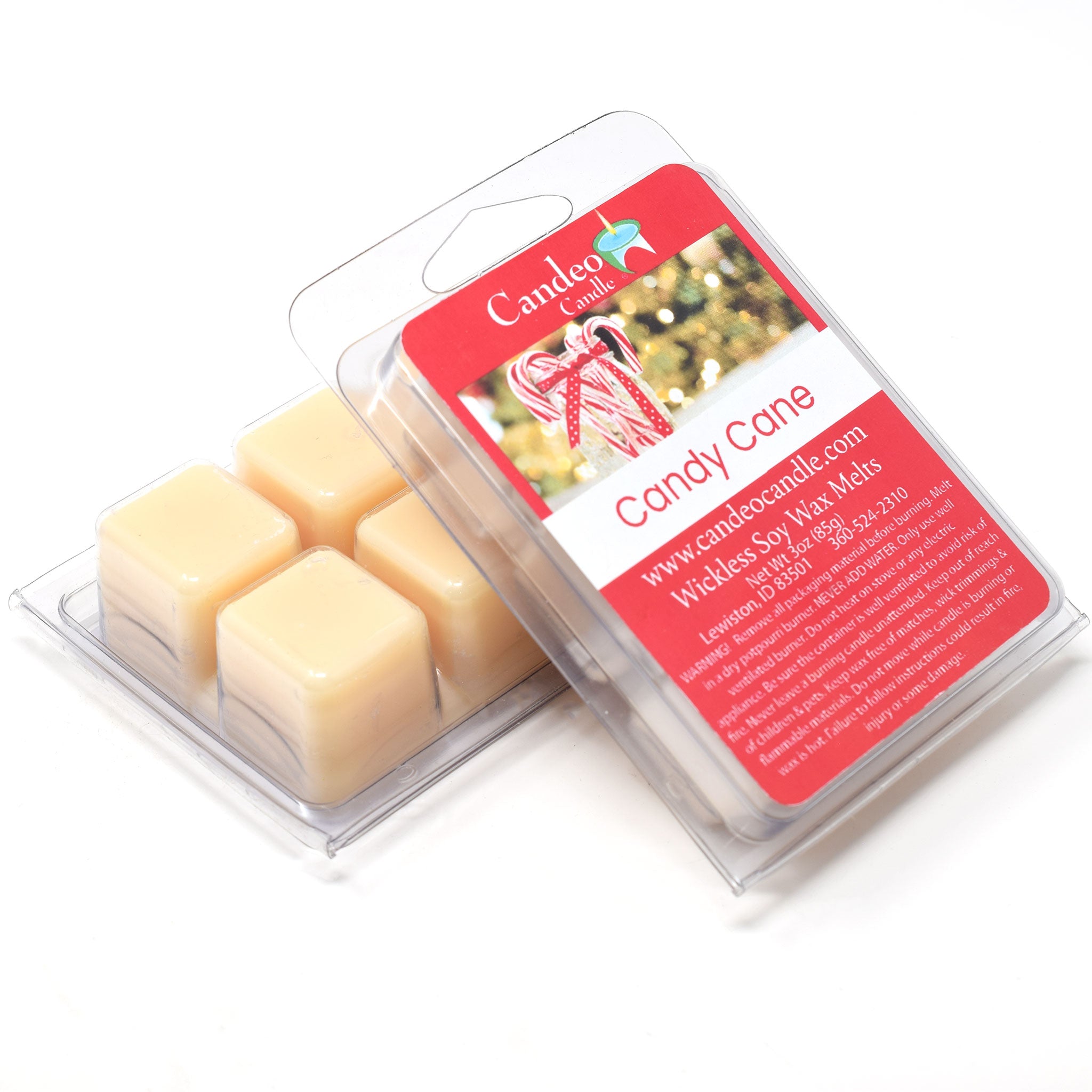 Candy Cane, Soy Melt Cubes, 2-Pack