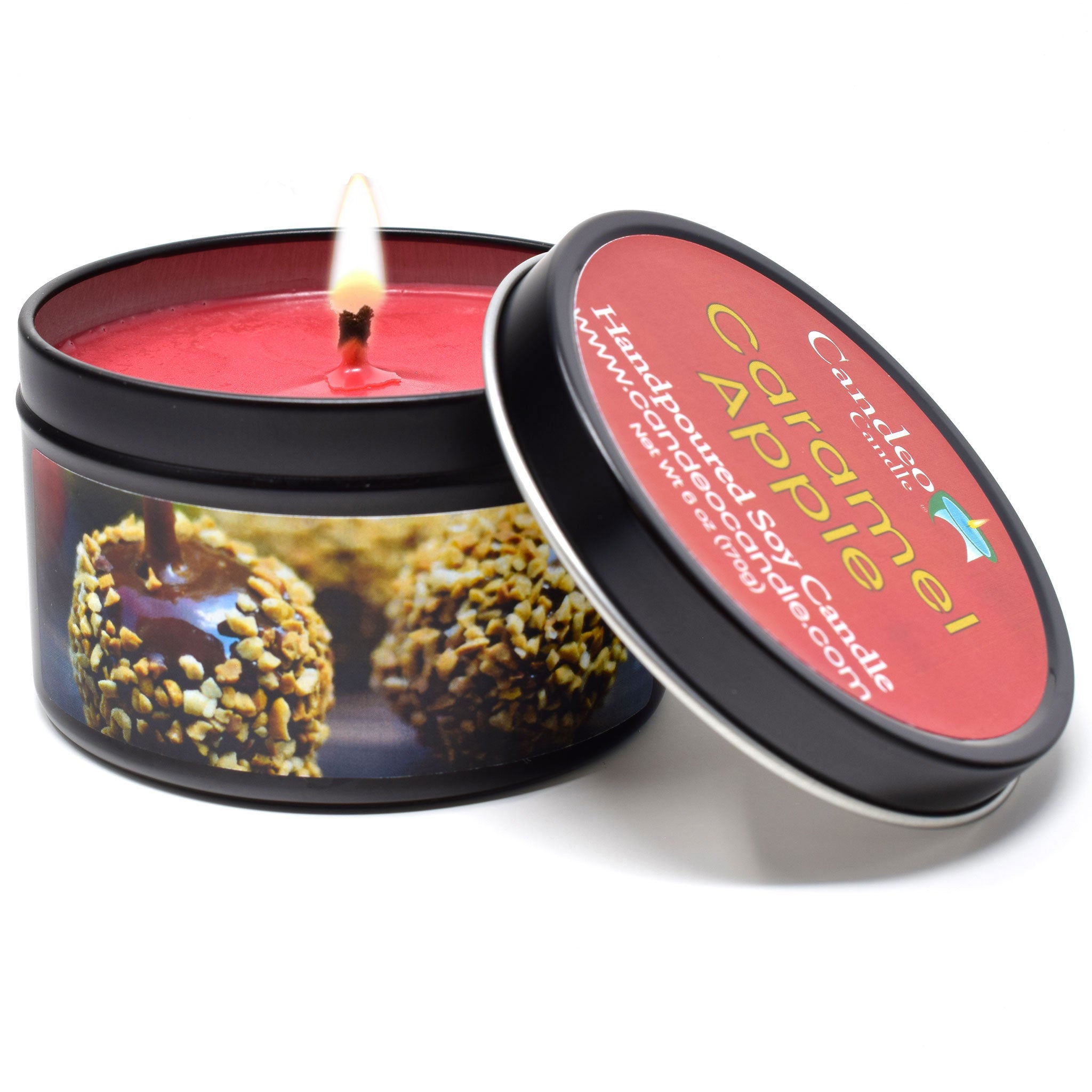 Caramel Apple, 6oz Soy Candle Tin